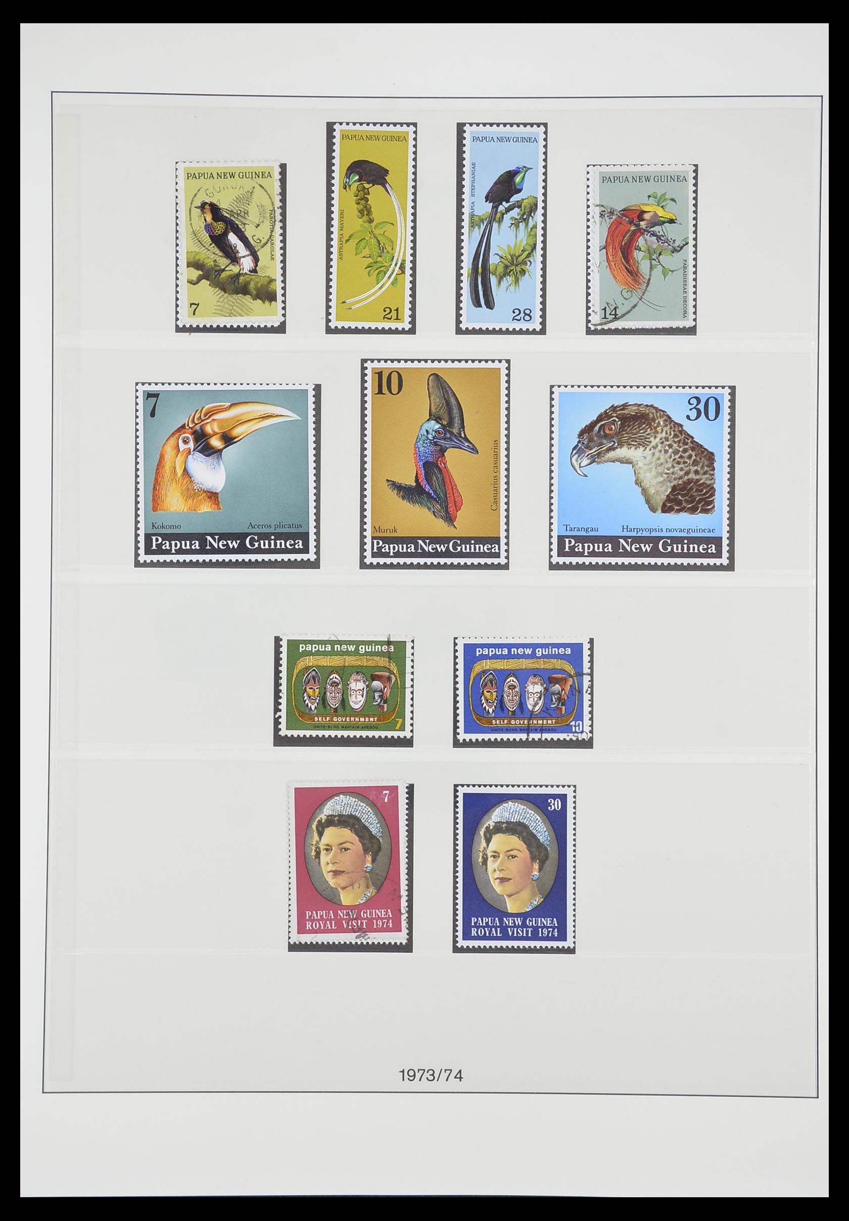33683 020 - Postzegelverzameling 33683 Papua Nieuw Guinea 1952-2000.