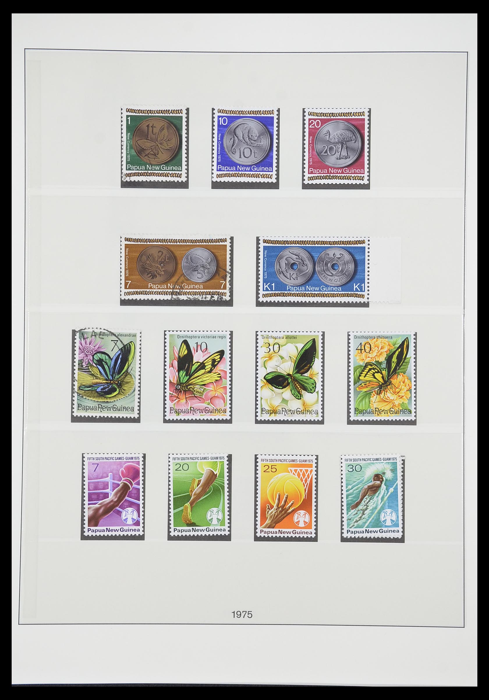 33683 022 - Postzegelverzameling 33683 Papua Nieuw Guinea 1952-2000.