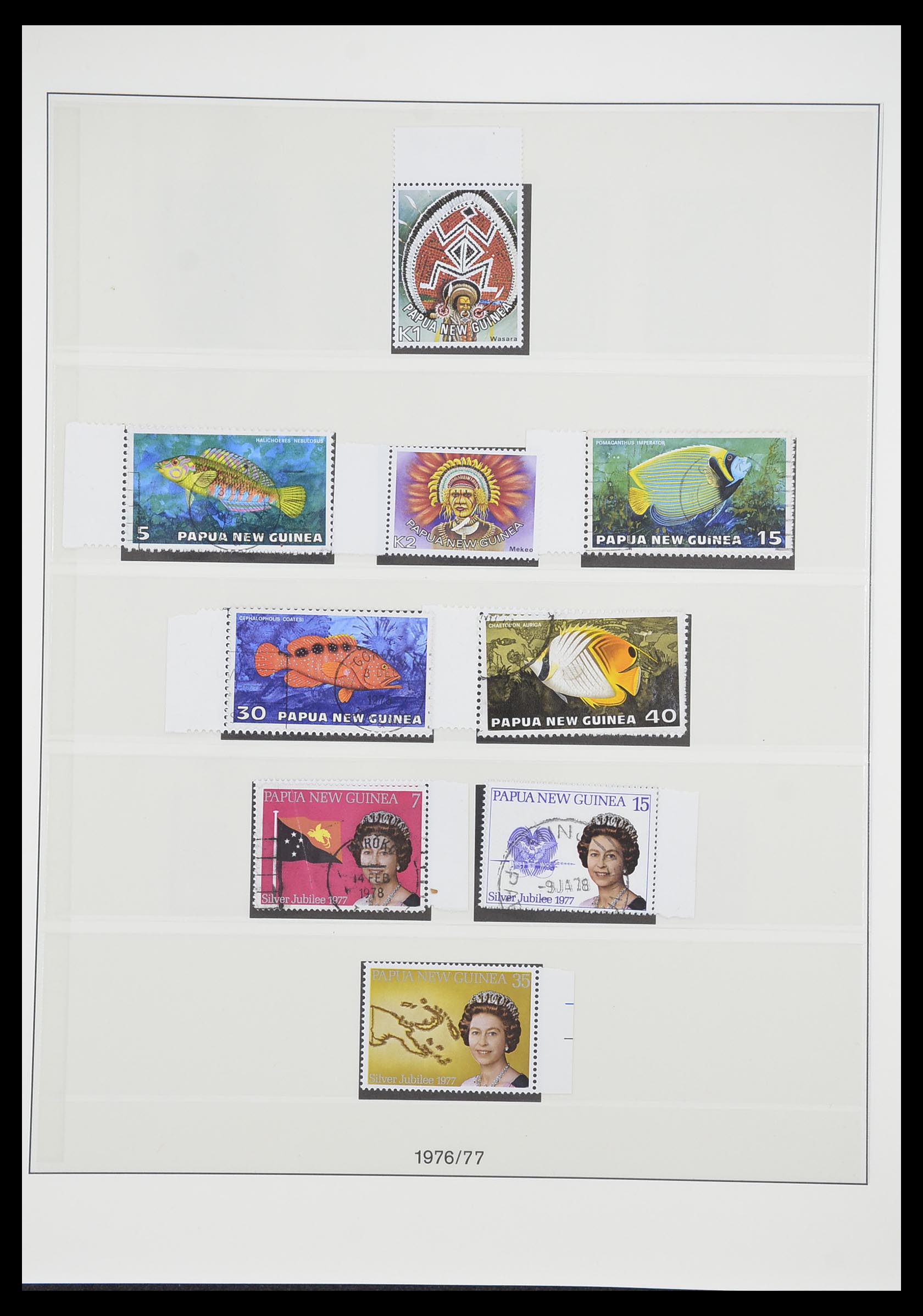 33683 025 - Postzegelverzameling 33683 Papua Nieuw Guinea 1952-2000.