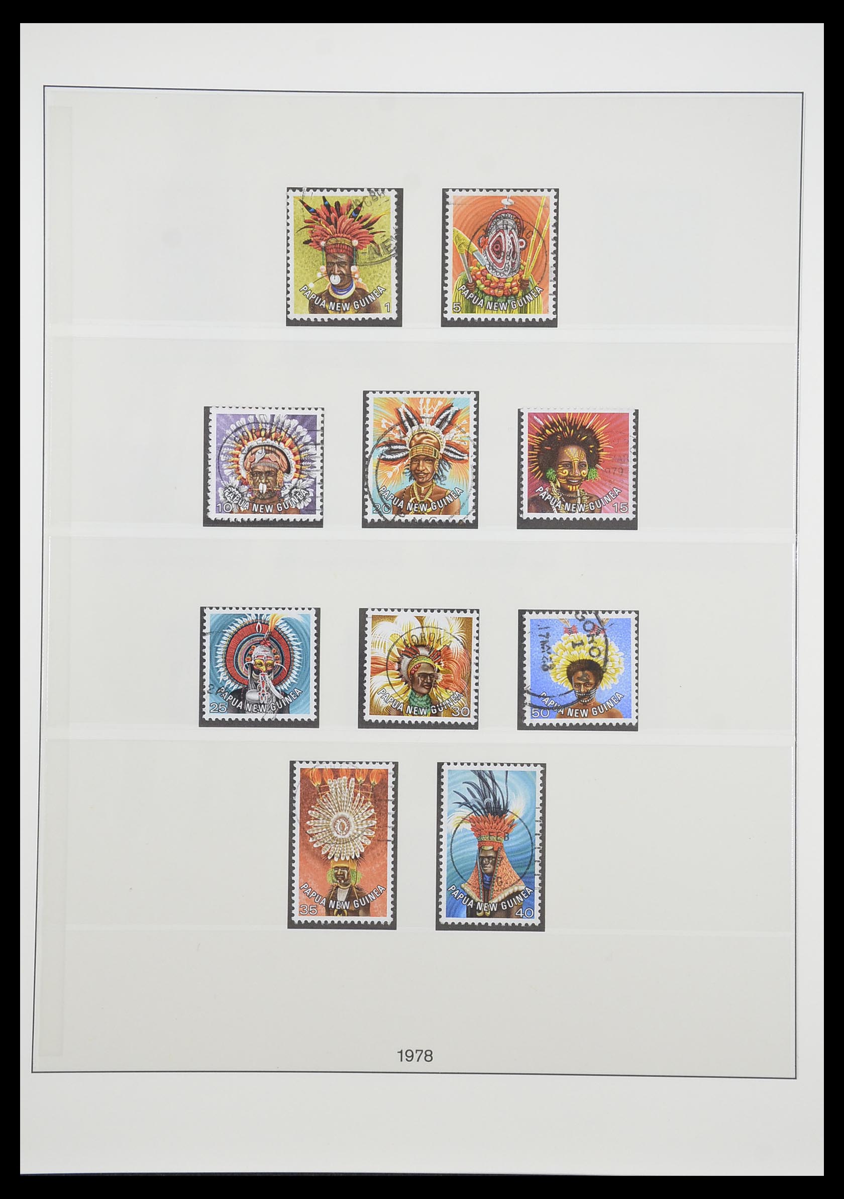 33683 028 - Postzegelverzameling 33683 Papua Nieuw Guinea 1952-2000.