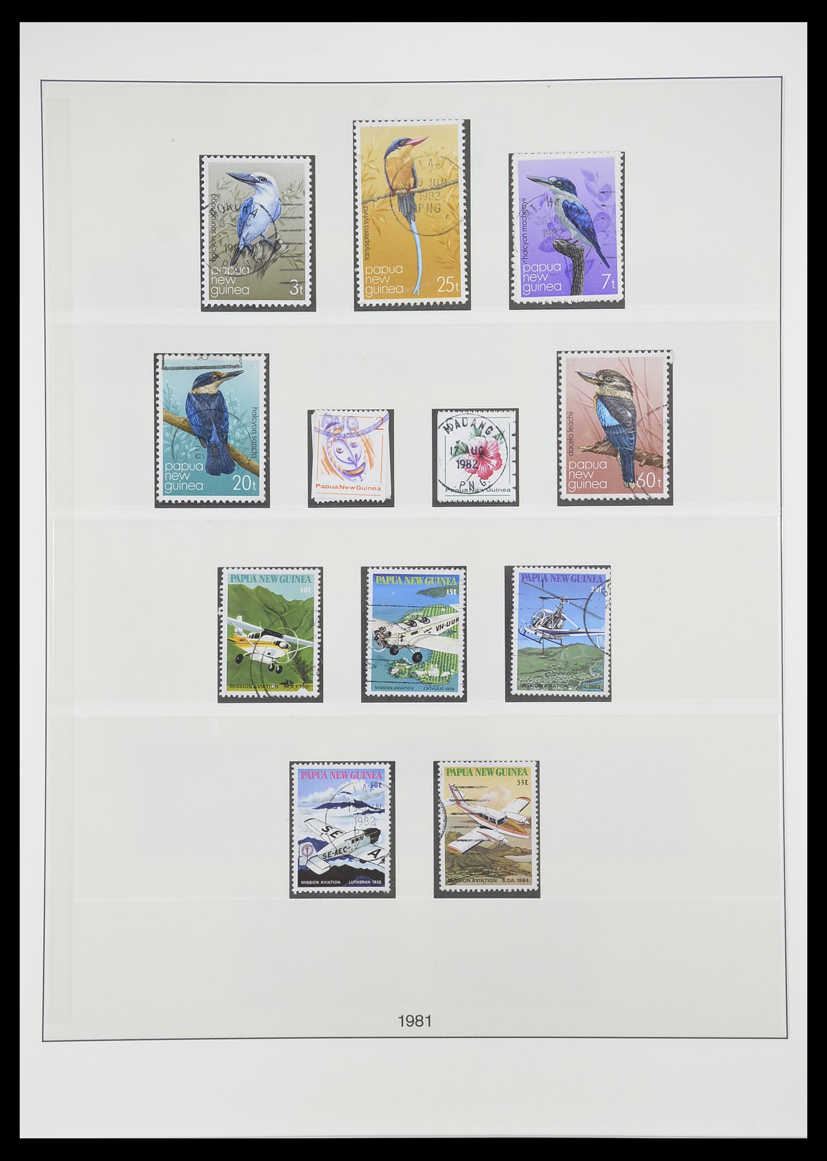 33683 033 - Postzegelverzameling 33683 Papua Nieuw Guinea 1952-2000.