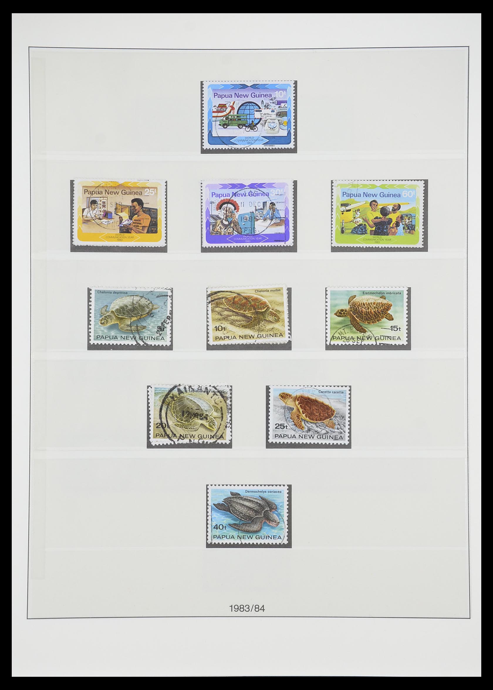 33683 038 - Postzegelverzameling 33683 Papua Nieuw Guinea 1952-2000.