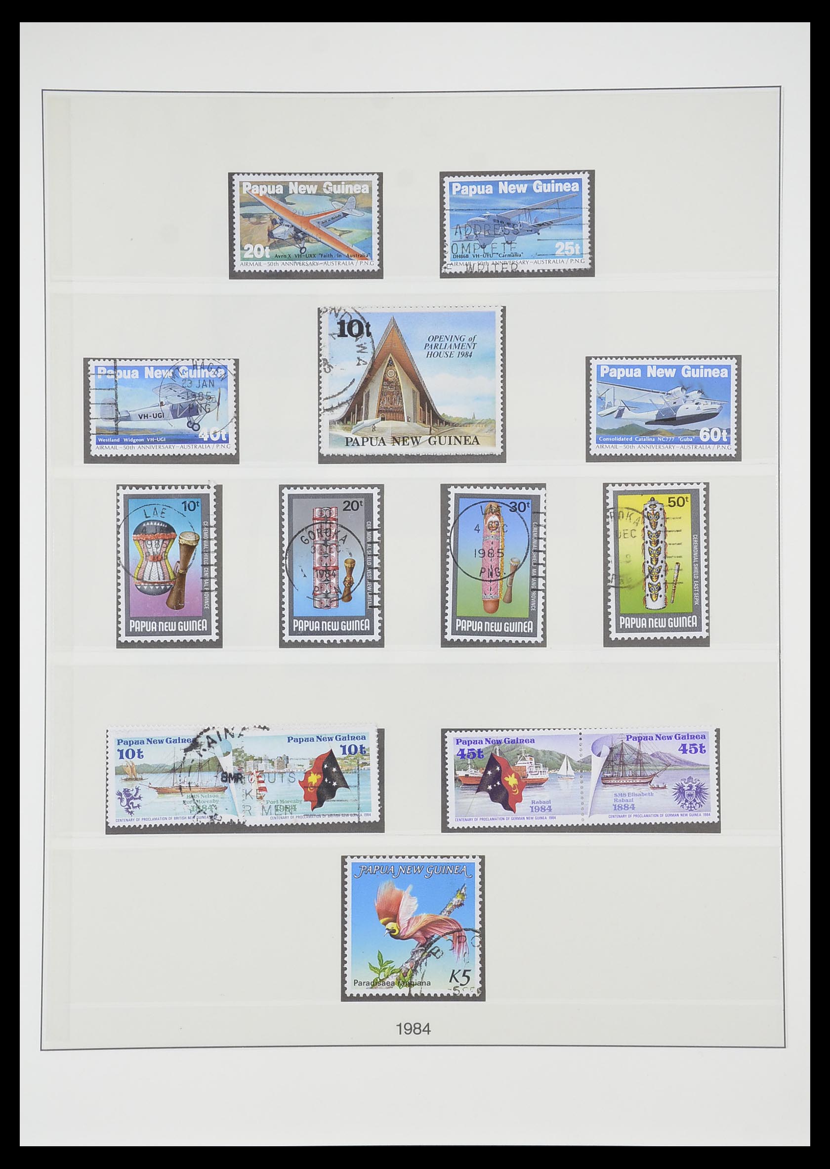 33683 039 - Postzegelverzameling 33683 Papua Nieuw Guinea 1952-2000.