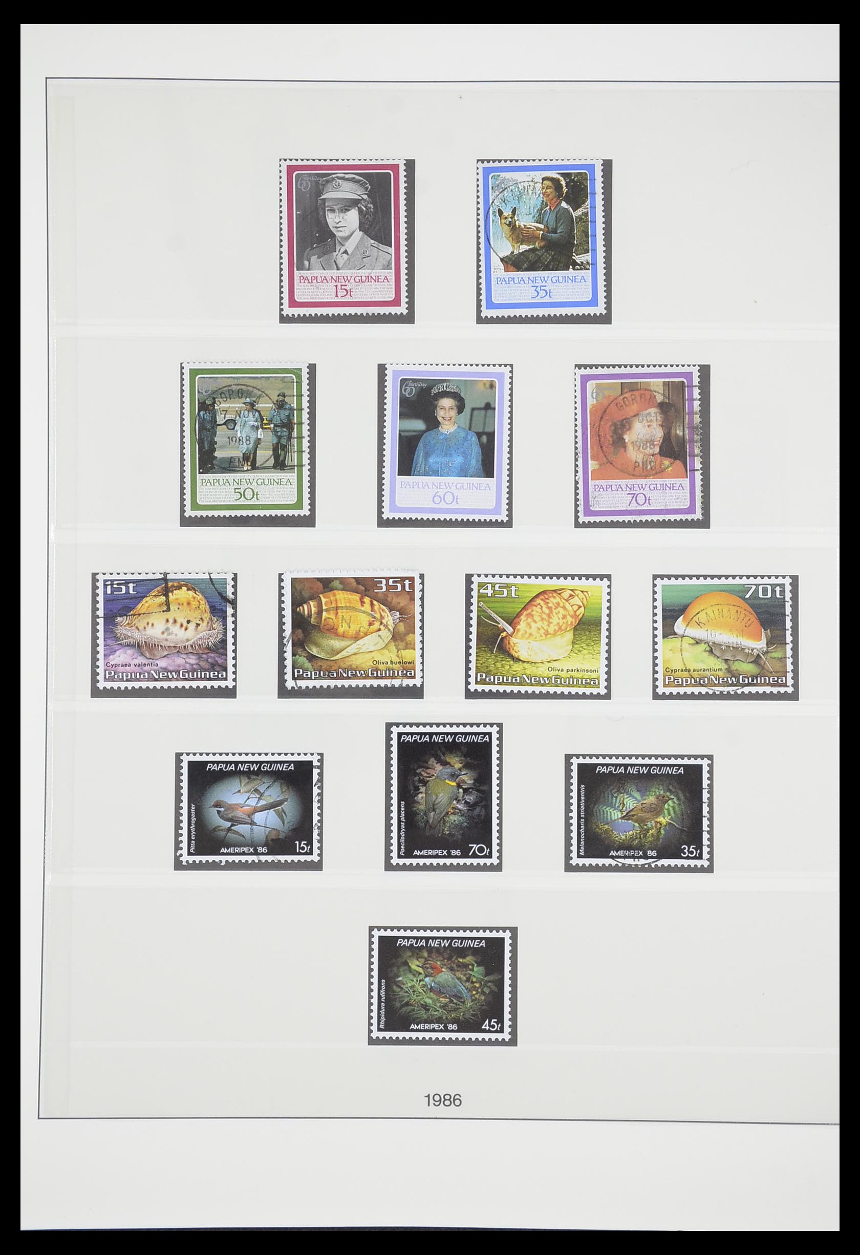 33683 043 - Postzegelverzameling 33683 Papua Nieuw Guinea 1952-2000.
