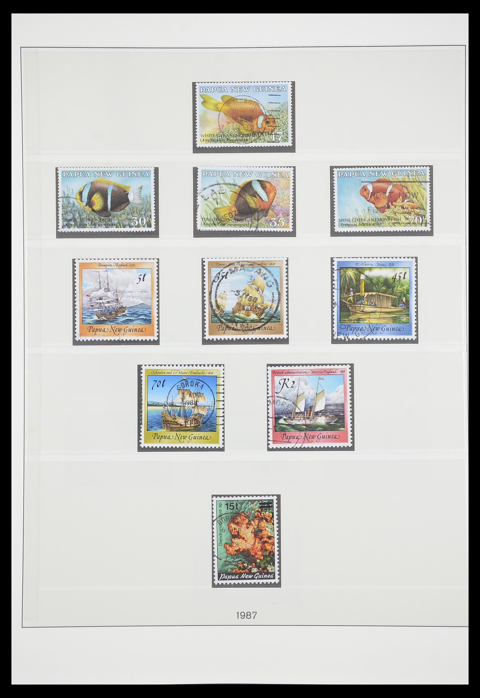 33683 045 - Postzegelverzameling 33683 Papua Nieuw Guinea 1952-2000.