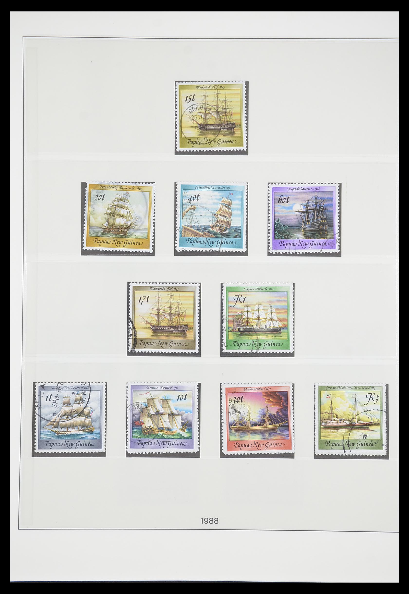 33683 047 - Postzegelverzameling 33683 Papua Nieuw Guinea 1952-2000.