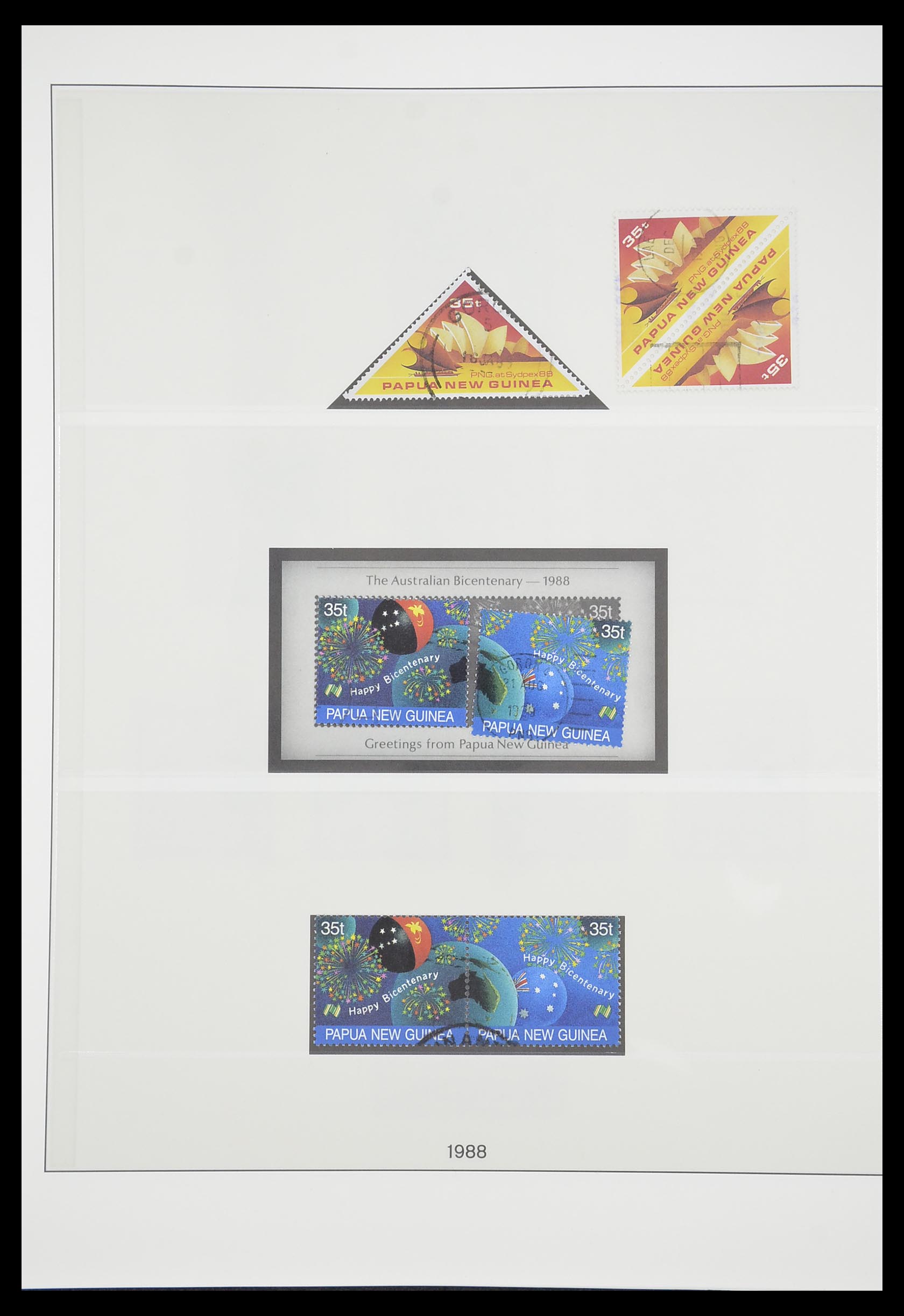 33683 049 - Postzegelverzameling 33683 Papua Nieuw Guinea 1952-2000.