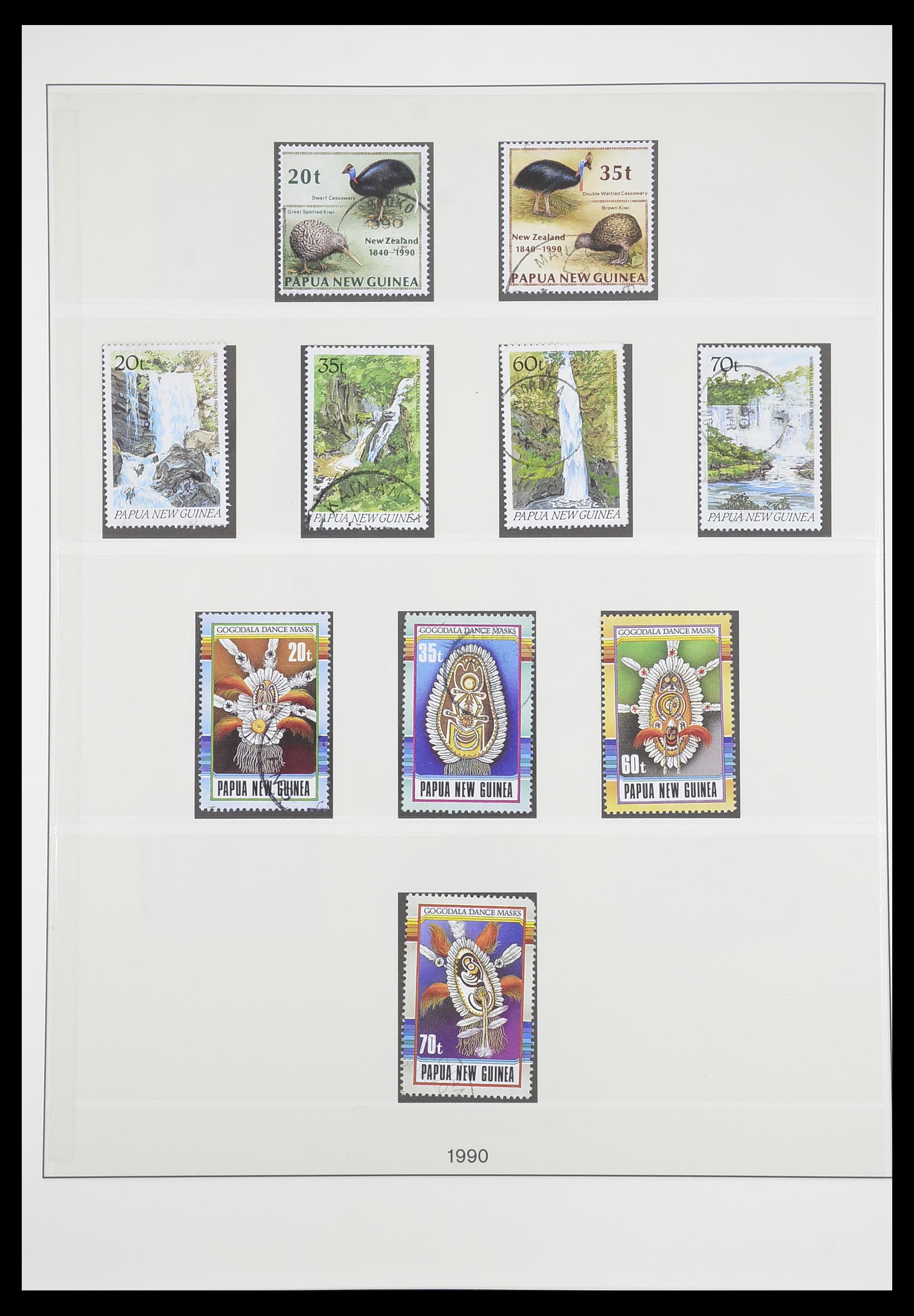 33683 053 - Postzegelverzameling 33683 Papua Nieuw Guinea 1952-2000.