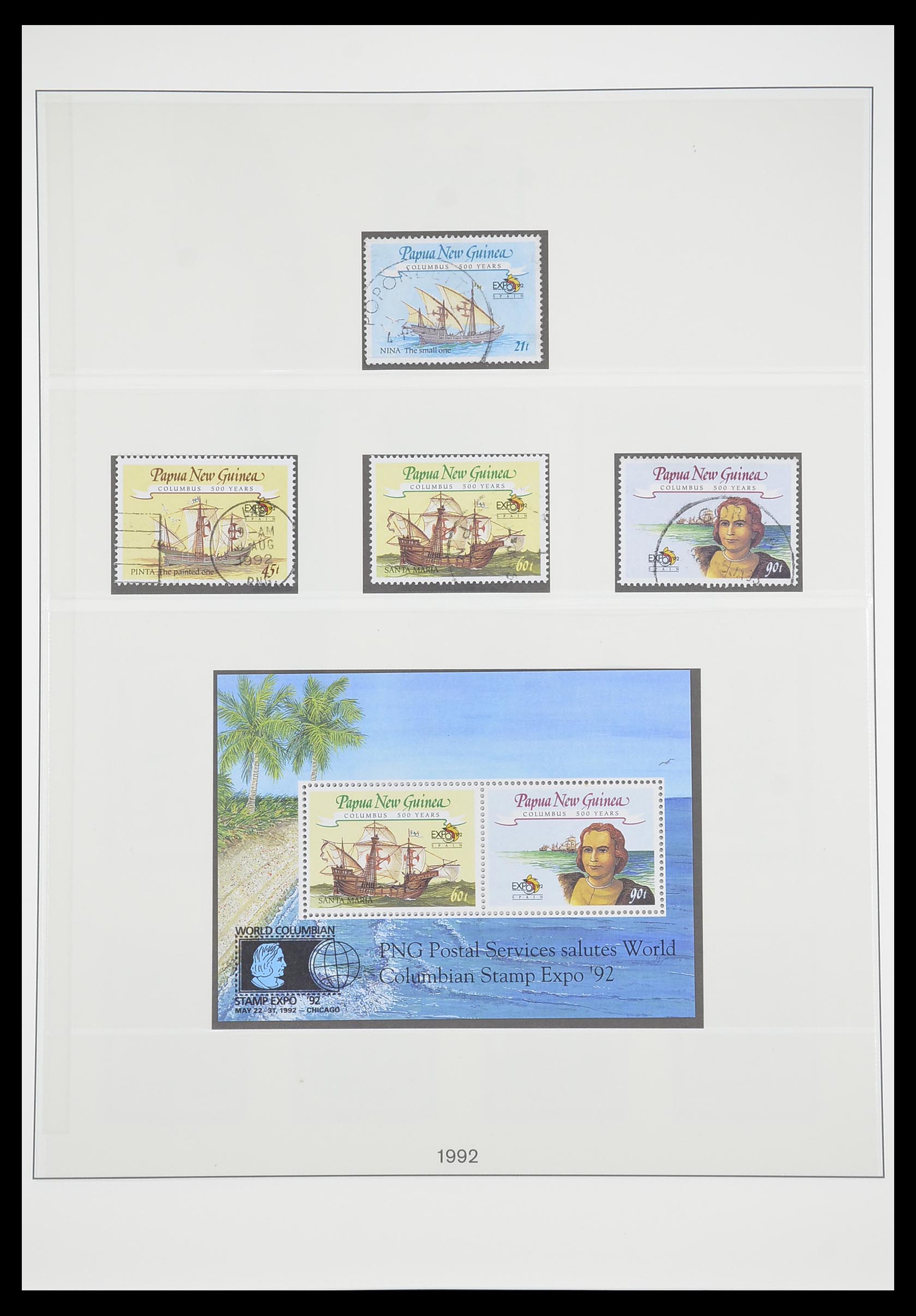 33683 057 - Postzegelverzameling 33683 Papua Nieuw Guinea 1952-2000.