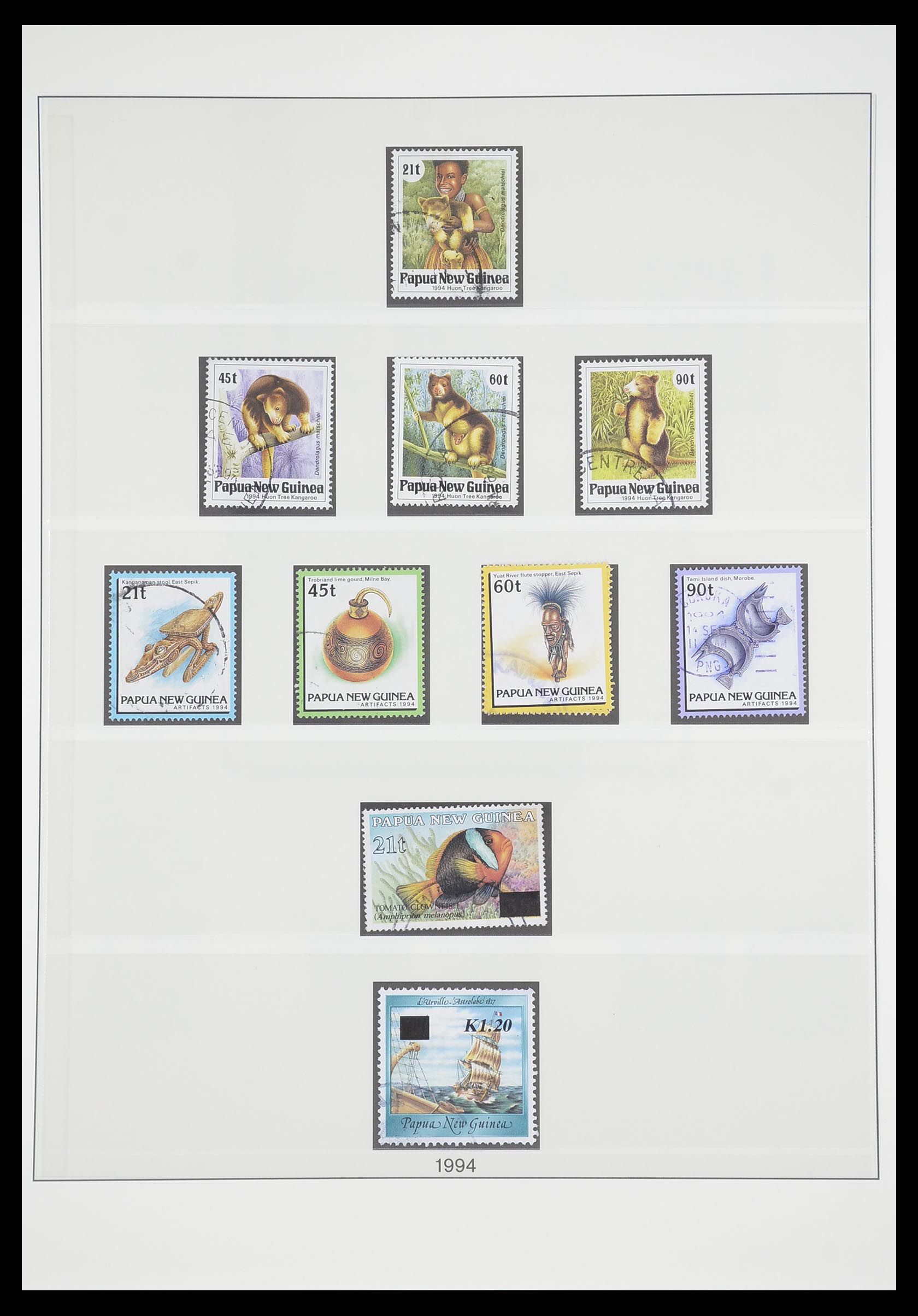 33683 064 - Postzegelverzameling 33683 Papua Nieuw Guinea 1952-2000.