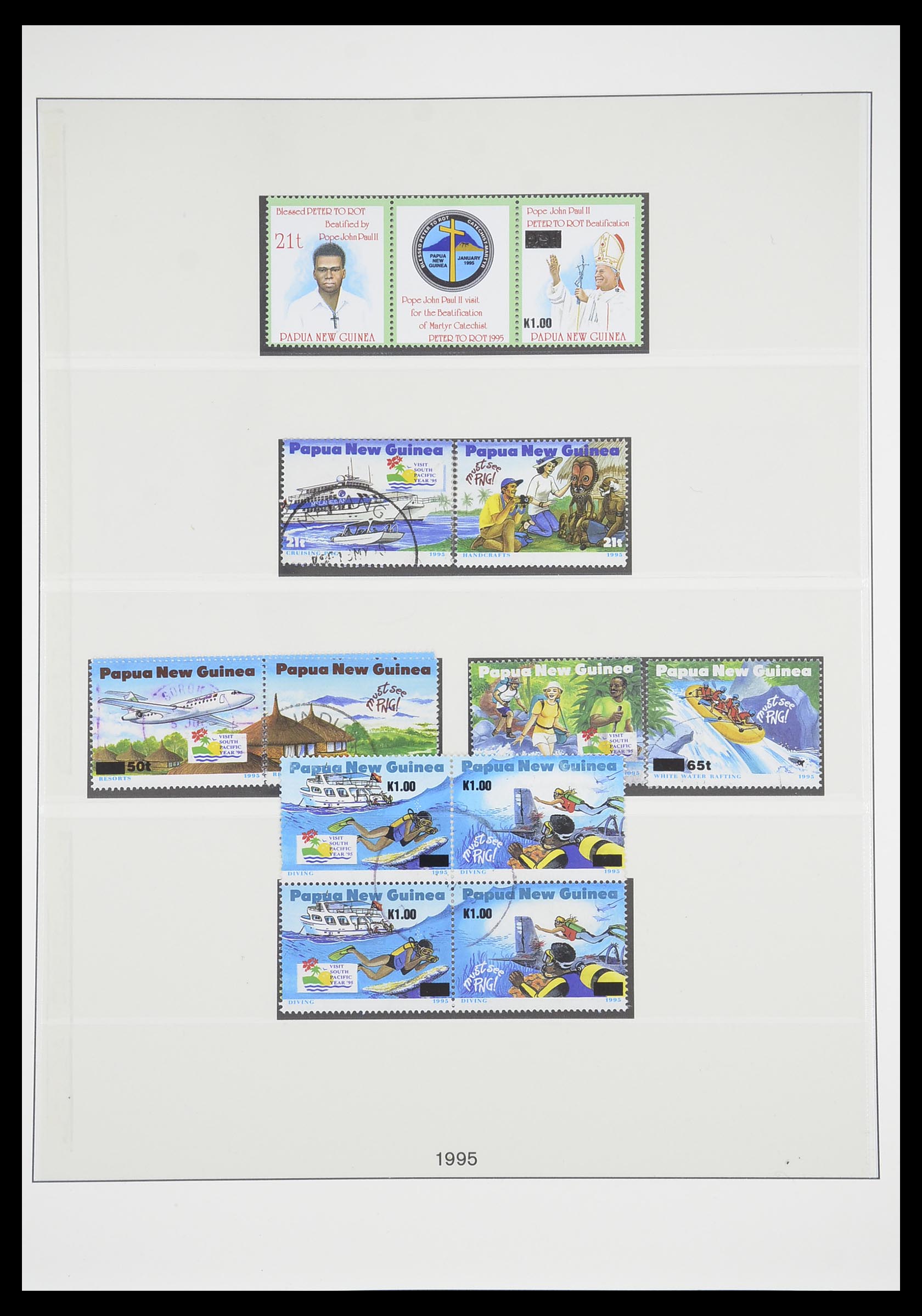 33683 068 - Postzegelverzameling 33683 Papua Nieuw Guinea 1952-2000.