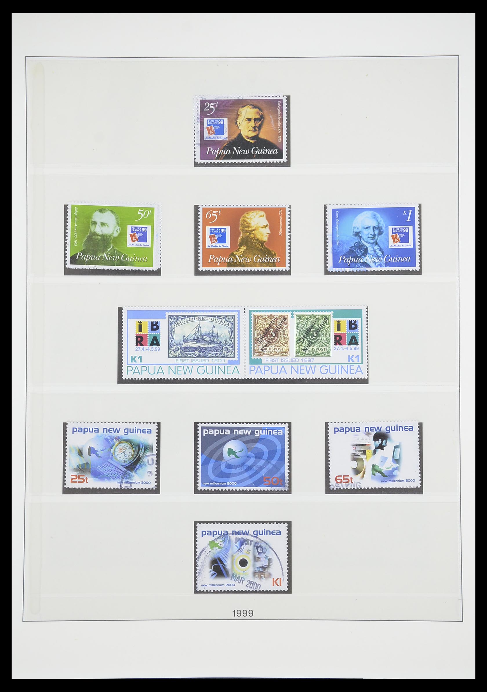 33683 081 - Postzegelverzameling 33683 Papua Nieuw Guinea 1952-2000.