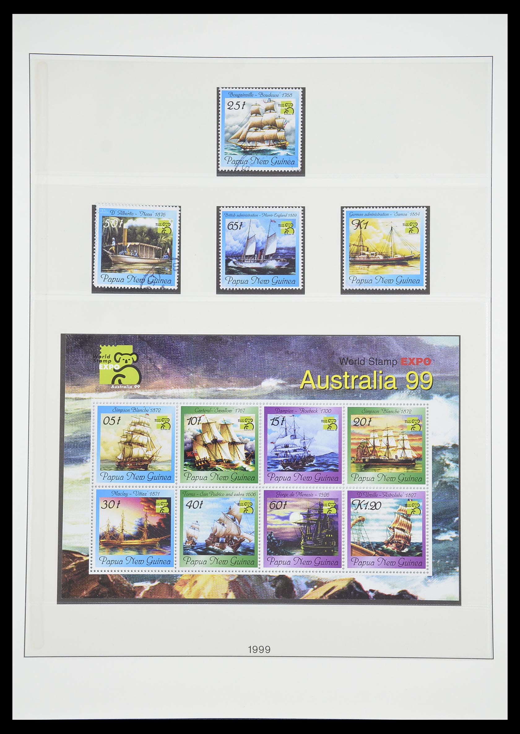 33683 082 - Postzegelverzameling 33683 Papua Nieuw Guinea 1952-2000.