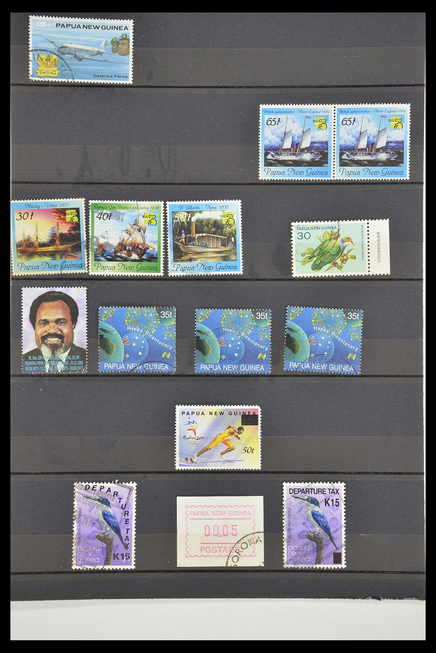 33683 085 - Postzegelverzameling 33683 Papua Nieuw Guinea 1952-2000.