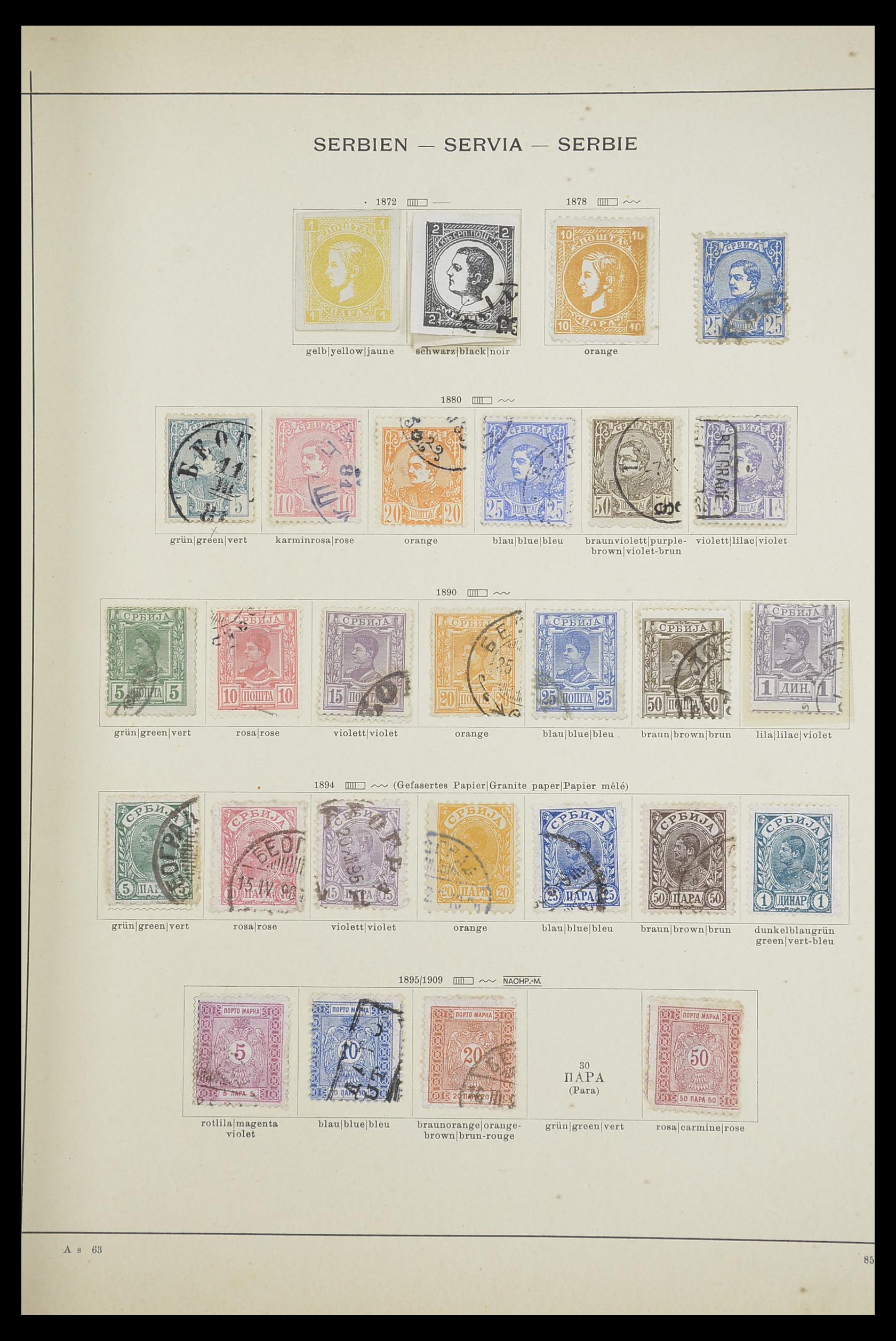 33684 023 - Postzegelverzameling 33684 Joegoslavië 1866-1918.