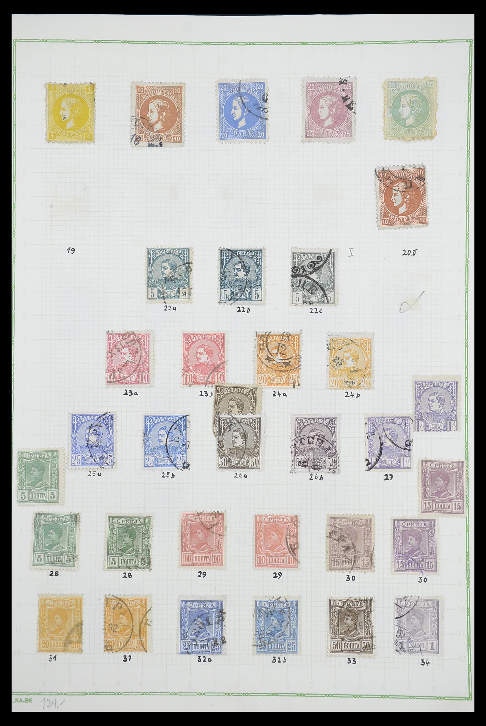 33684 029 - Postzegelverzameling 33684 Joegoslavië 1866-1918.