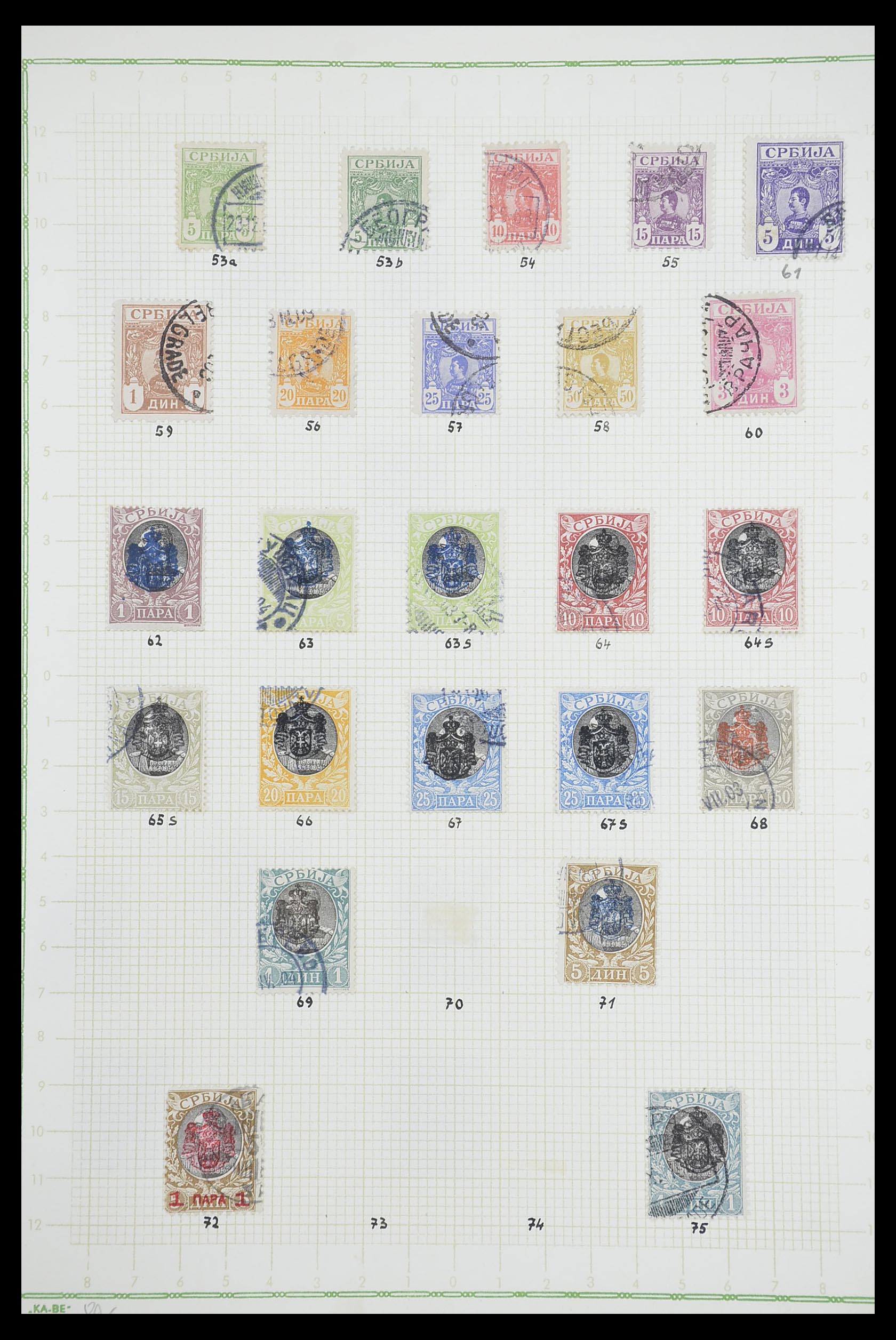 33684 030 - Postzegelverzameling 33684 Joegoslavië 1866-1918.