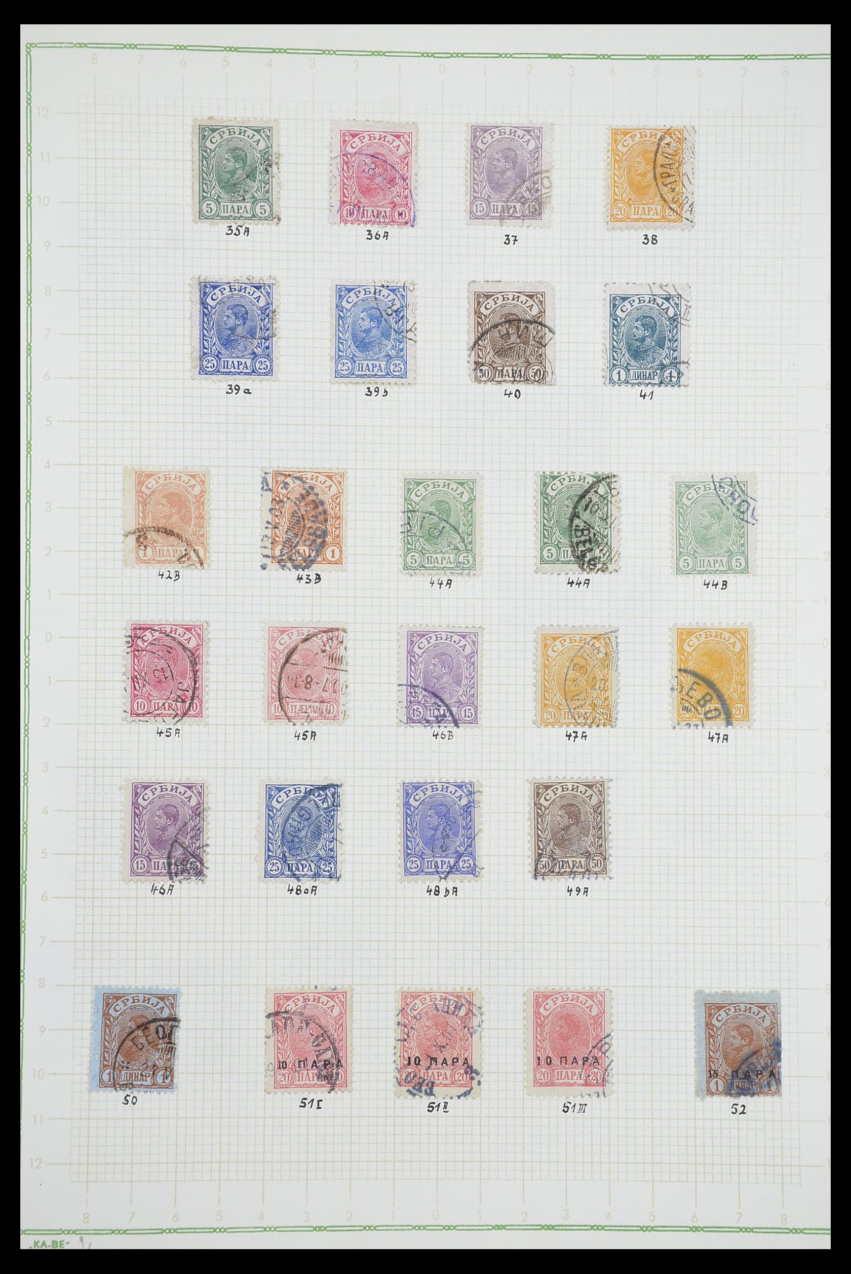 33684 033 - Postzegelverzameling 33684 Joegoslavië 1866-1918.