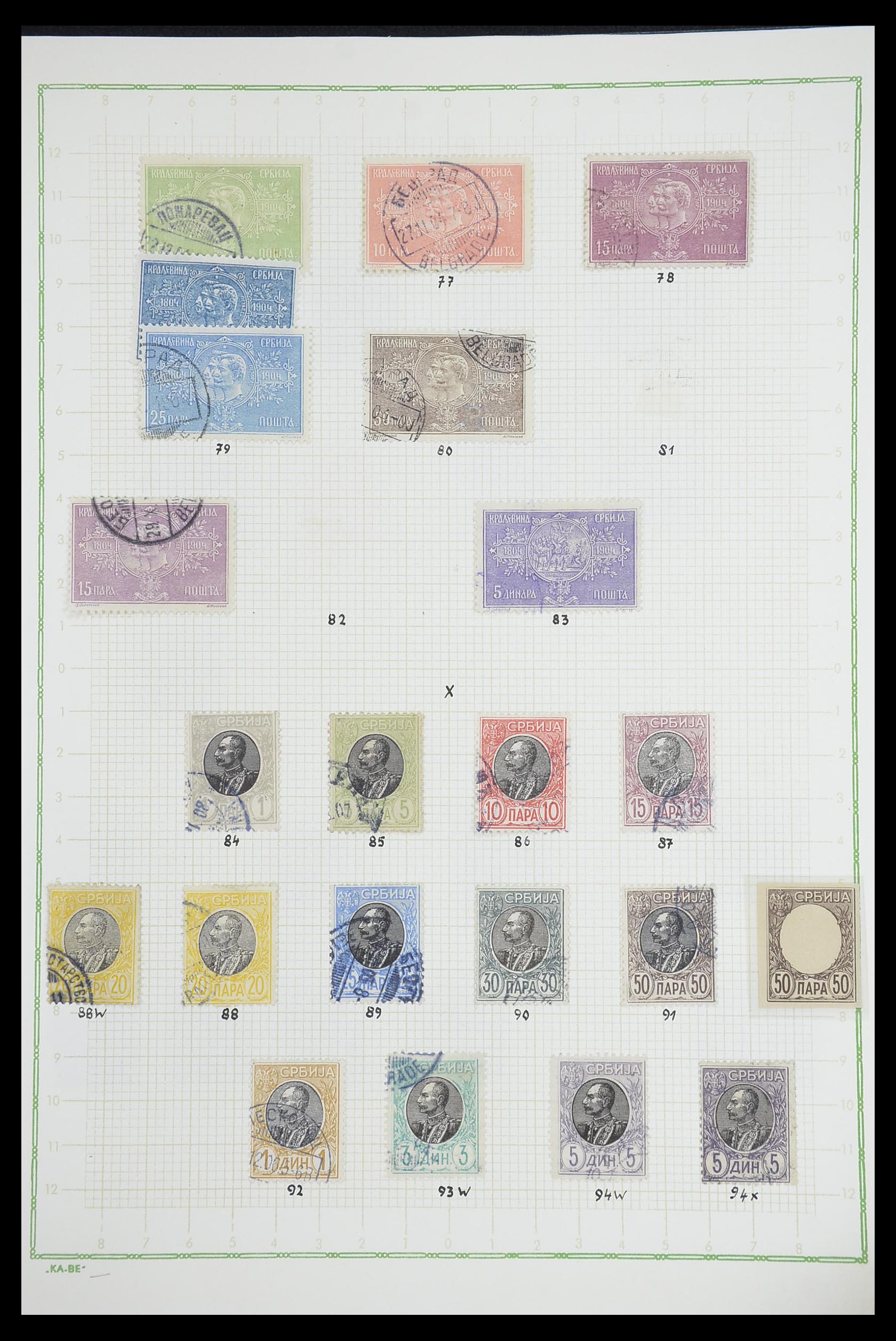 33684 035 - Postzegelverzameling 33684 Joegoslavië 1866-1918.