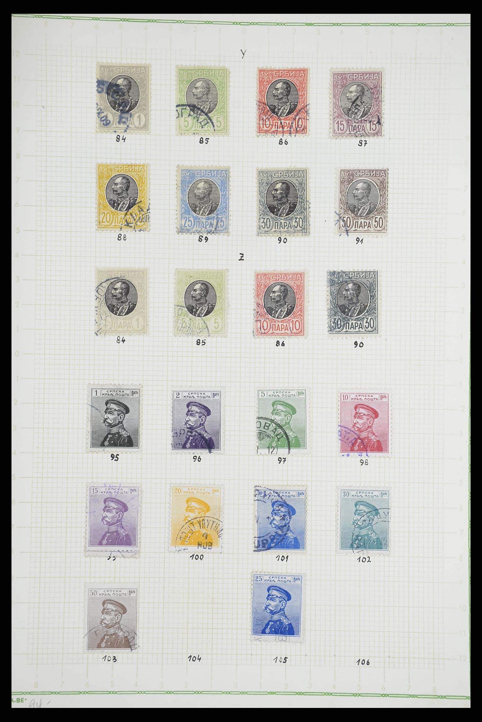 33684 037 - Postzegelverzameling 33684 Joegoslavië 1866-1918.