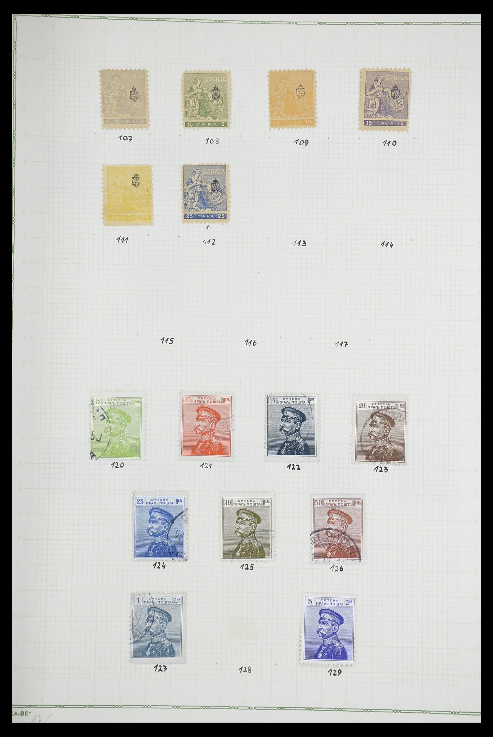 33684 039 - Postzegelverzameling 33684 Joegoslavië 1866-1918.