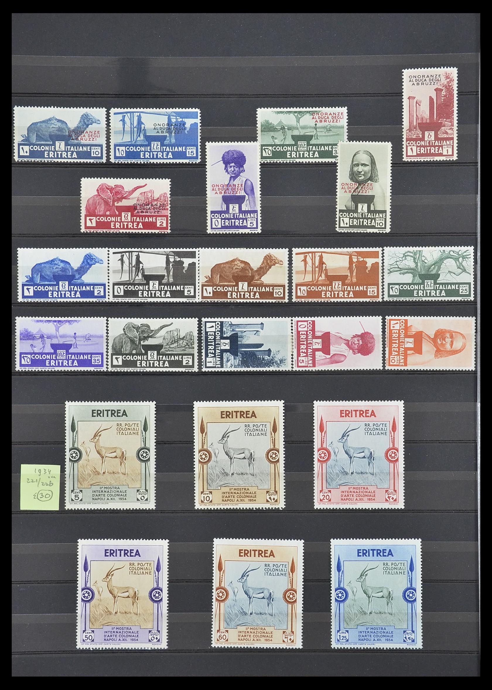 33685 010 - Postzegelverzameling 33685 Italiaanse koloniën 1912-1961.