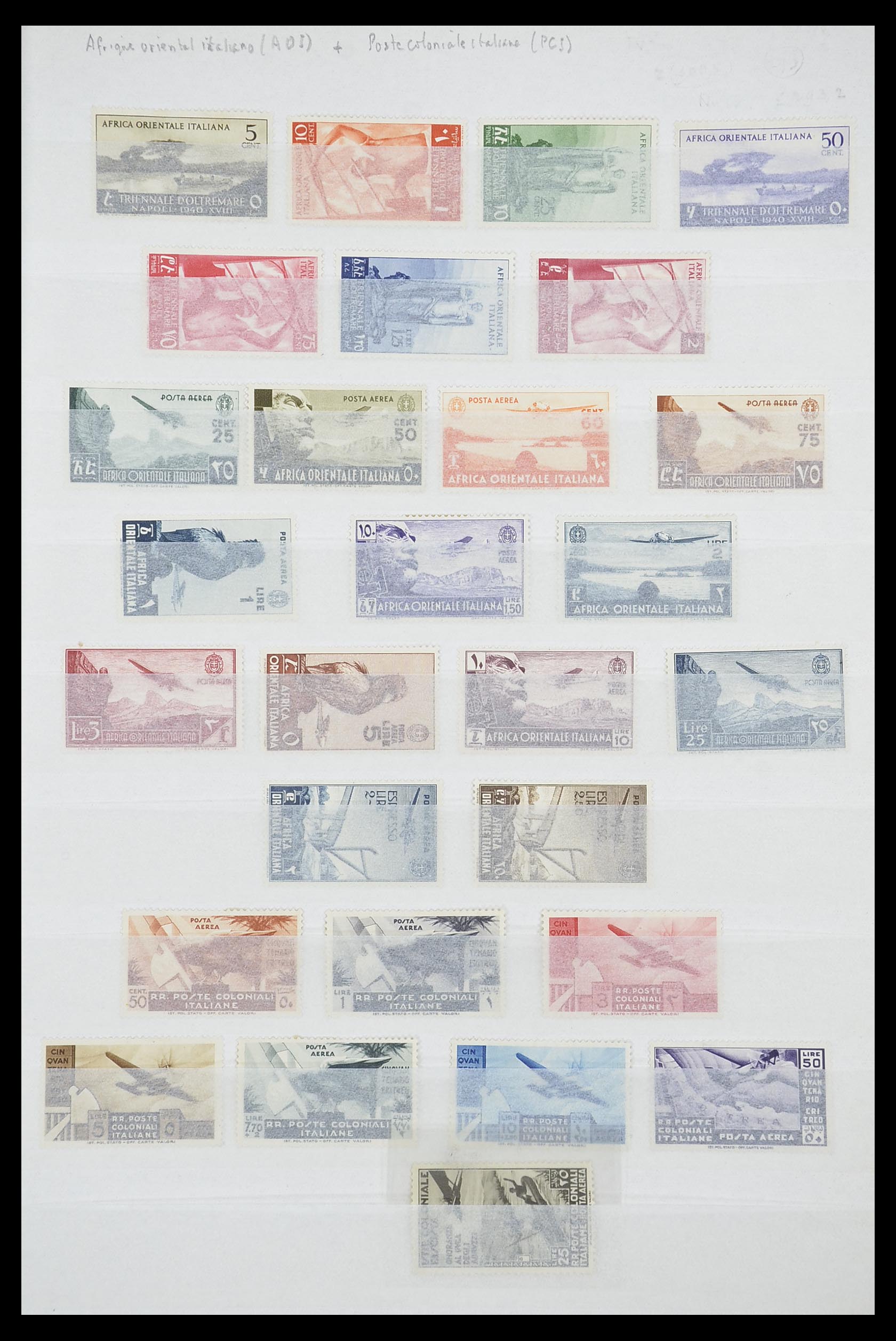 33685 016 - Postzegelverzameling 33685 Italiaanse koloniën 1912-1961.
