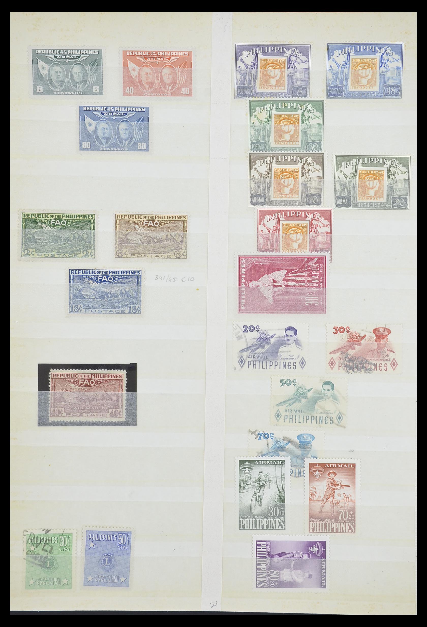 33686 002 - Postzegelverzameling 33686 Filippijnen 1930-1978.