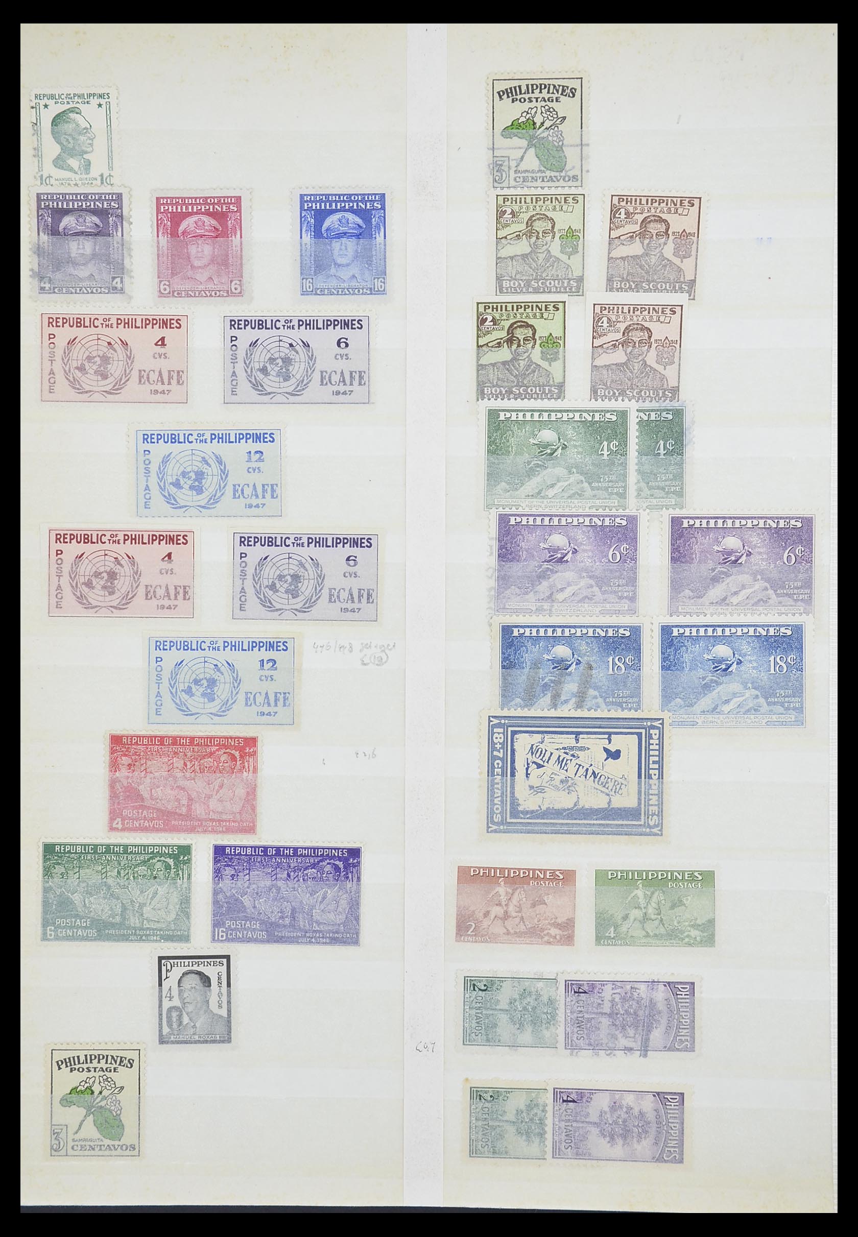 33686 008 - Postzegelverzameling 33686 Filippijnen 1930-1978.