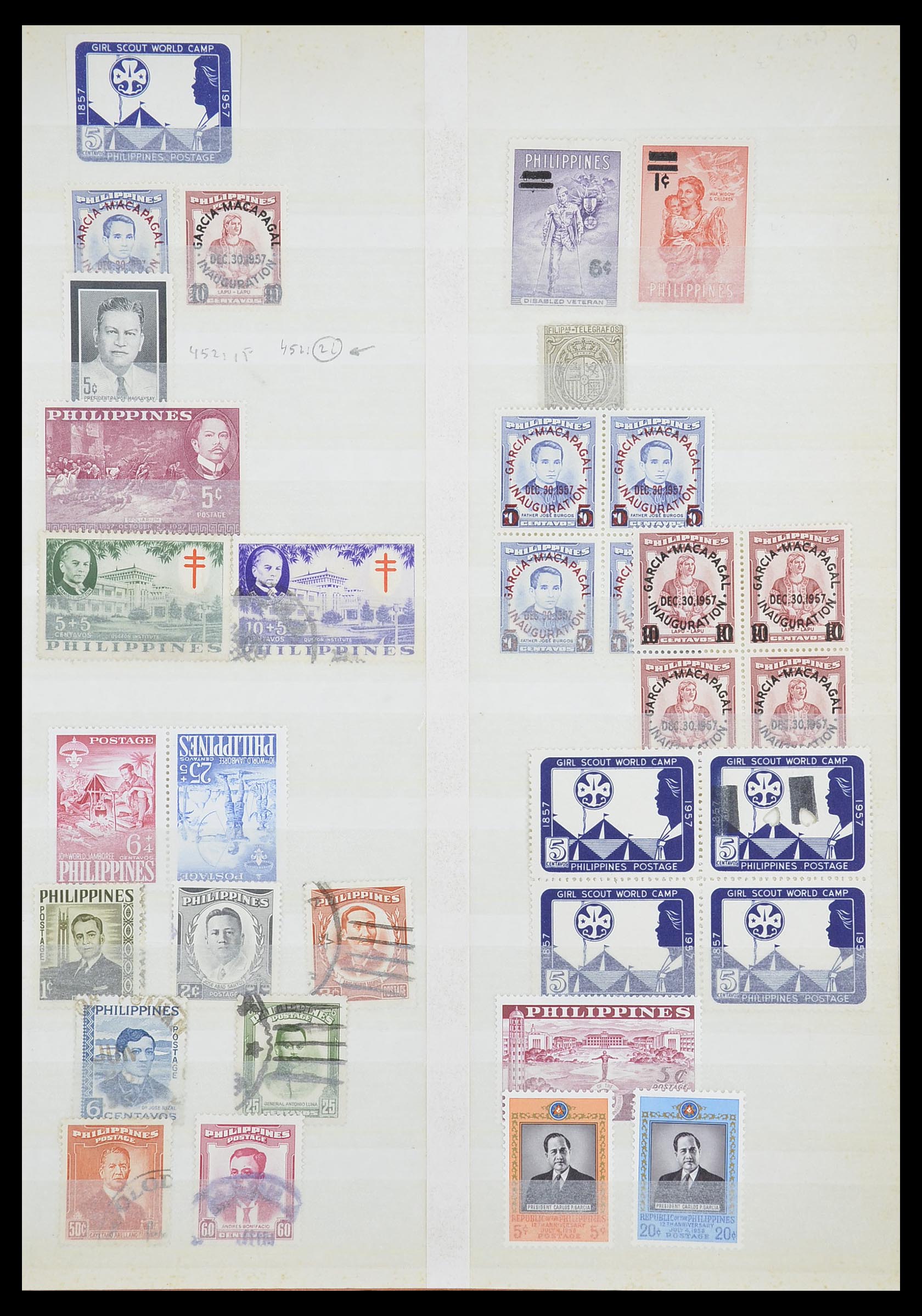 33686 011 - Postzegelverzameling 33686 Filippijnen 1930-1978.