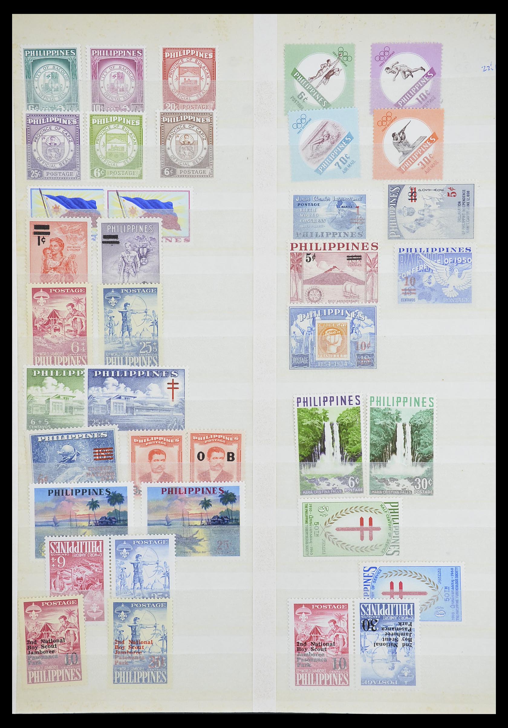 33686 012 - Postzegelverzameling 33686 Filippijnen 1930-1978.