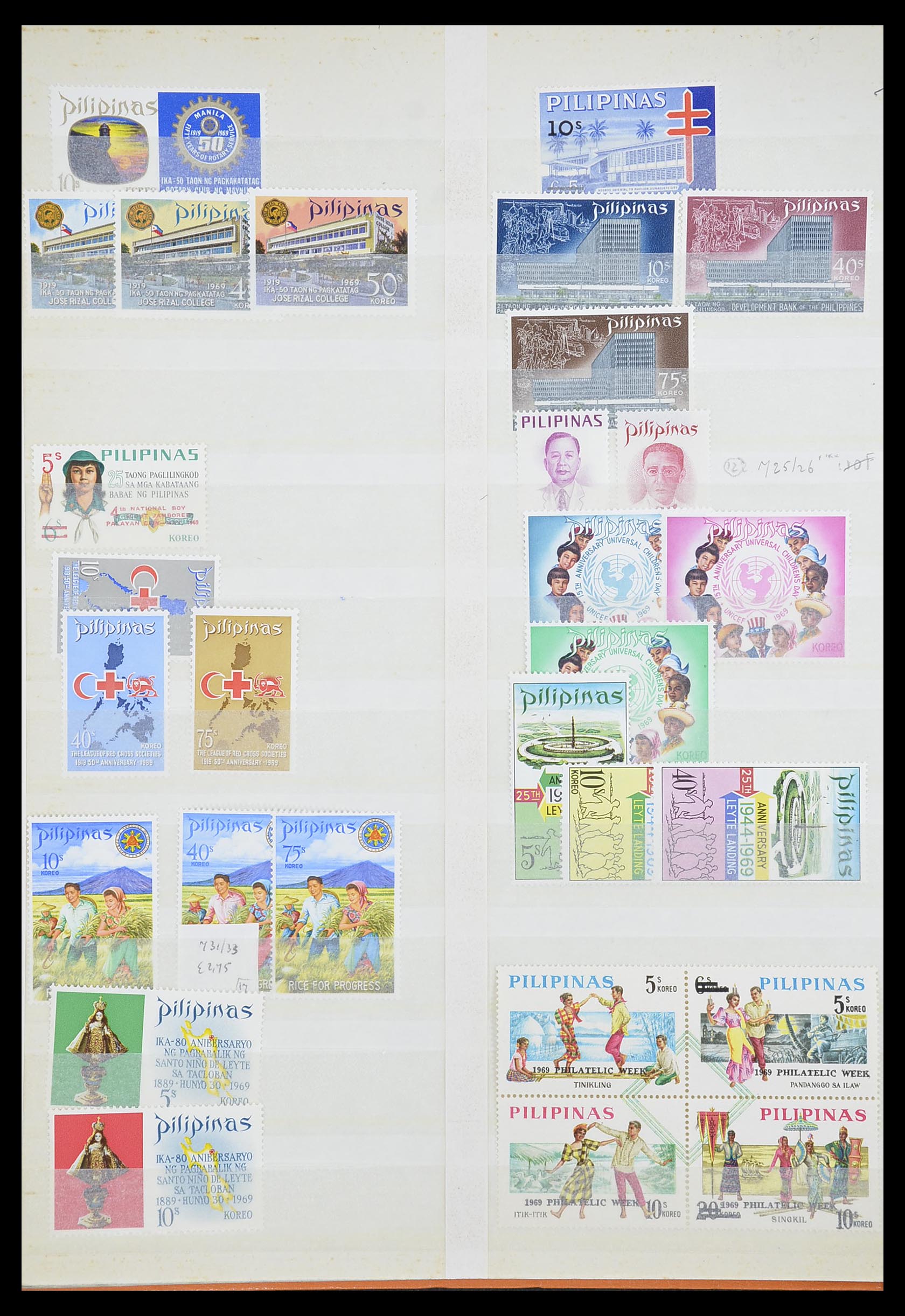 33686 018 - Postzegelverzameling 33686 Filippijnen 1930-1978.