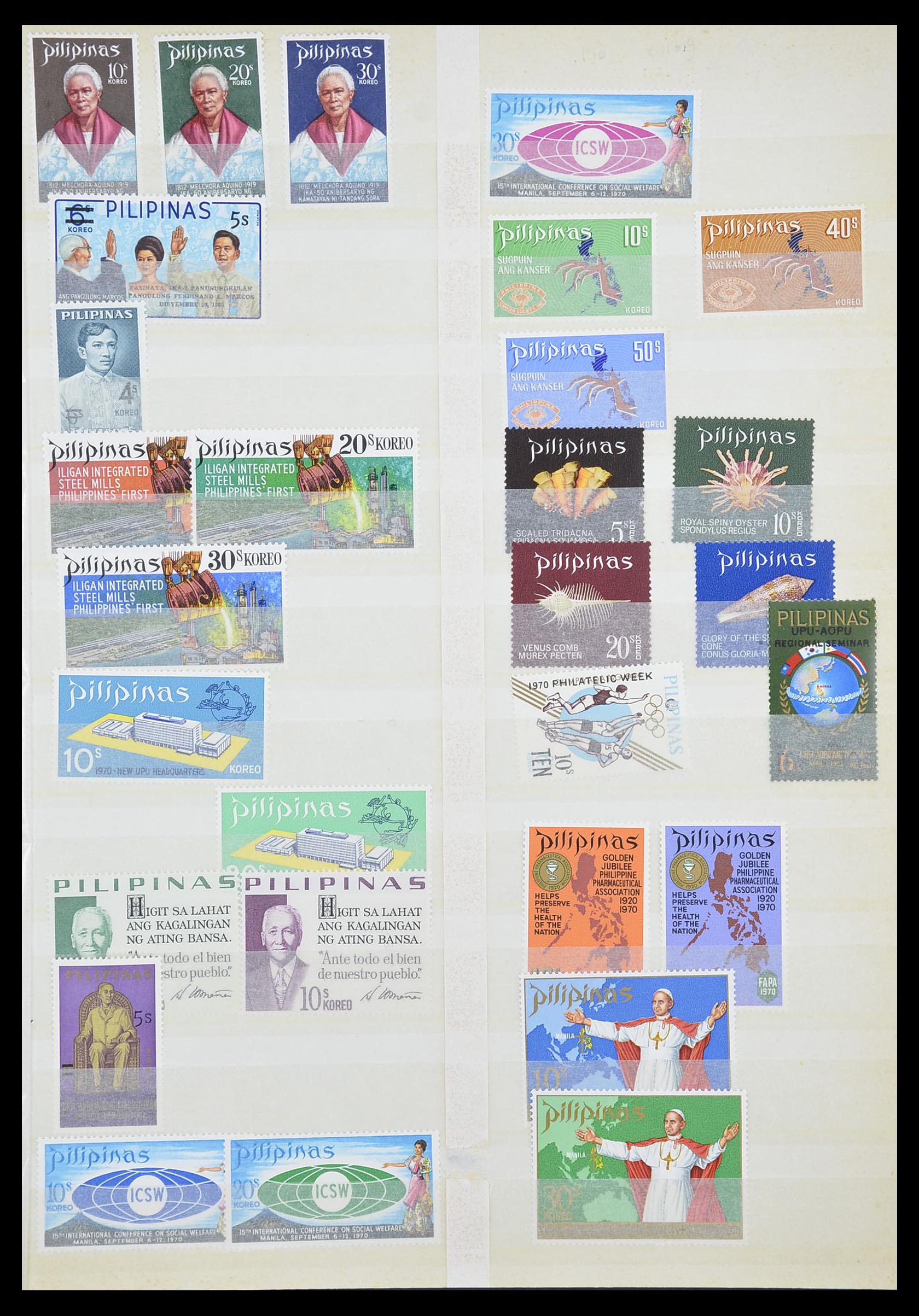 33686 019 - Postzegelverzameling 33686 Filippijnen 1930-1978.
