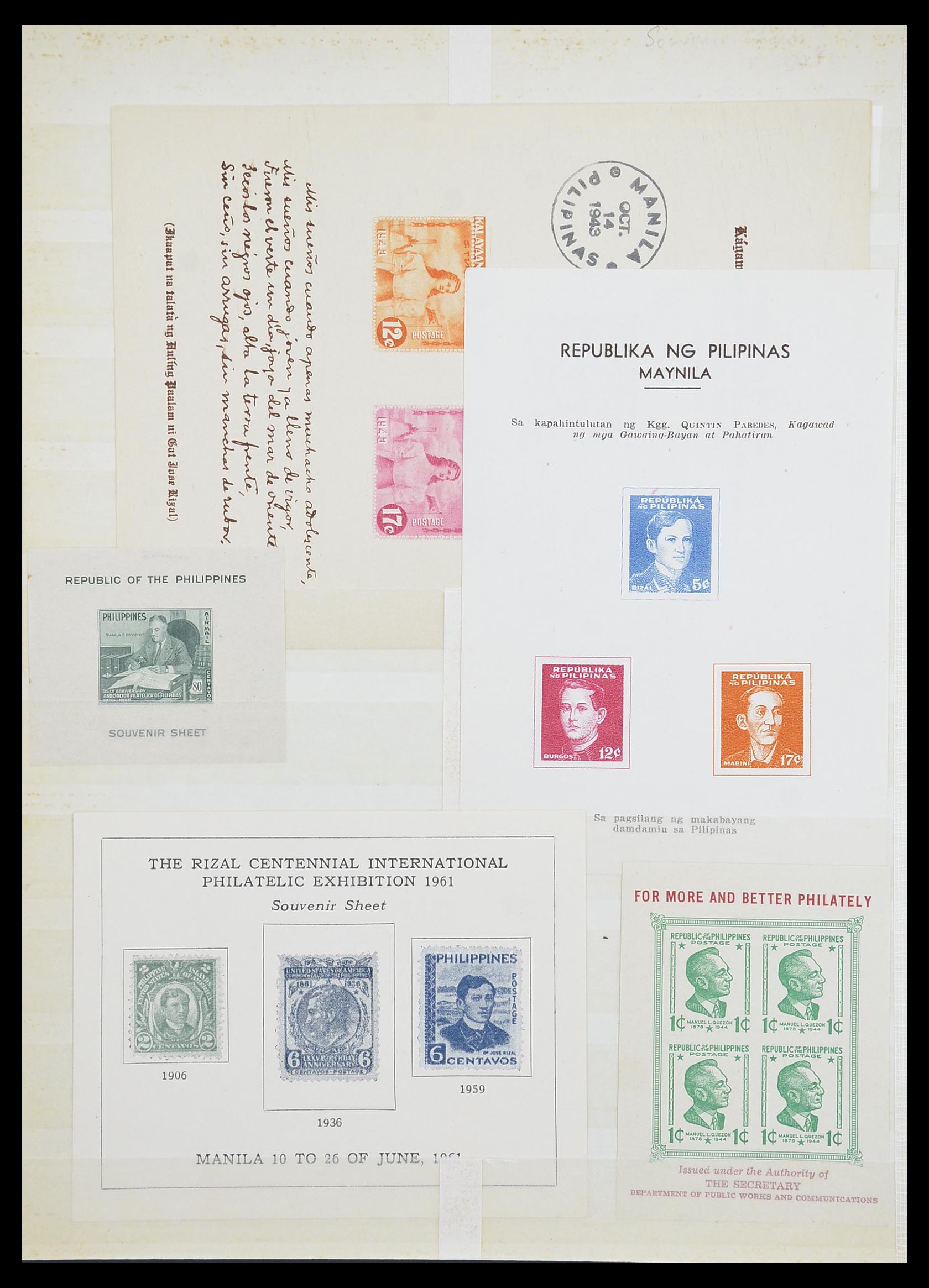 33686 024 - Postzegelverzameling 33686 Filippijnen 1930-1978.