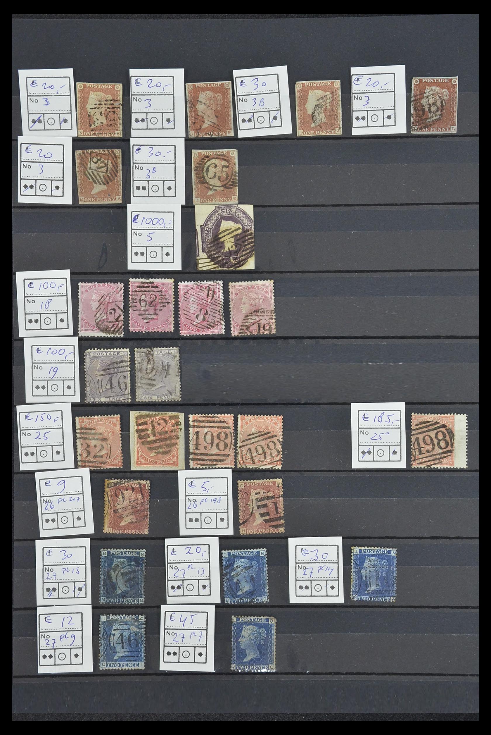 33690 001 - Postzegelverzameling 33690 Engeland 1840-1976.
