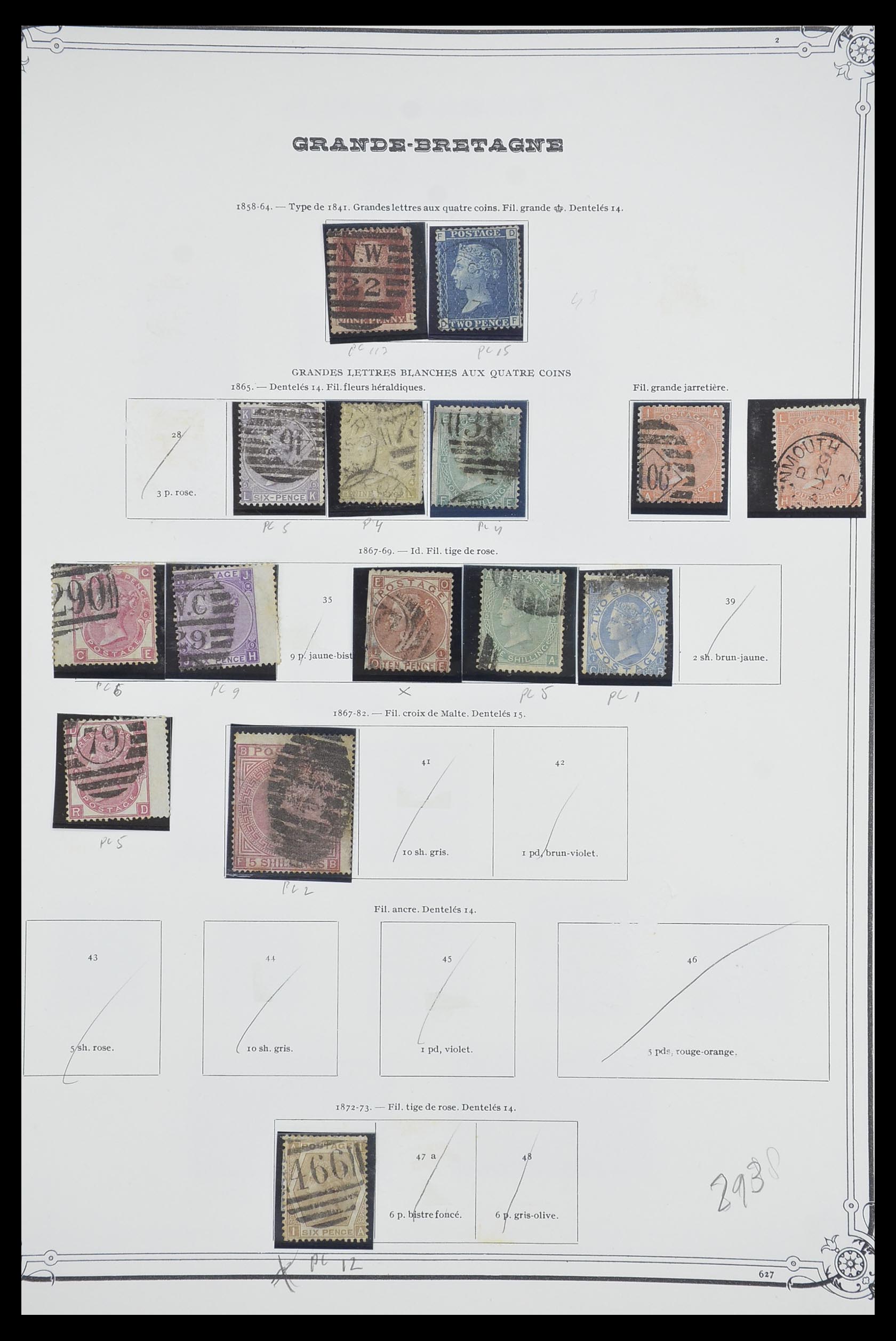 33690 008 - Postzegelverzameling 33690 Engeland 1840-1976.