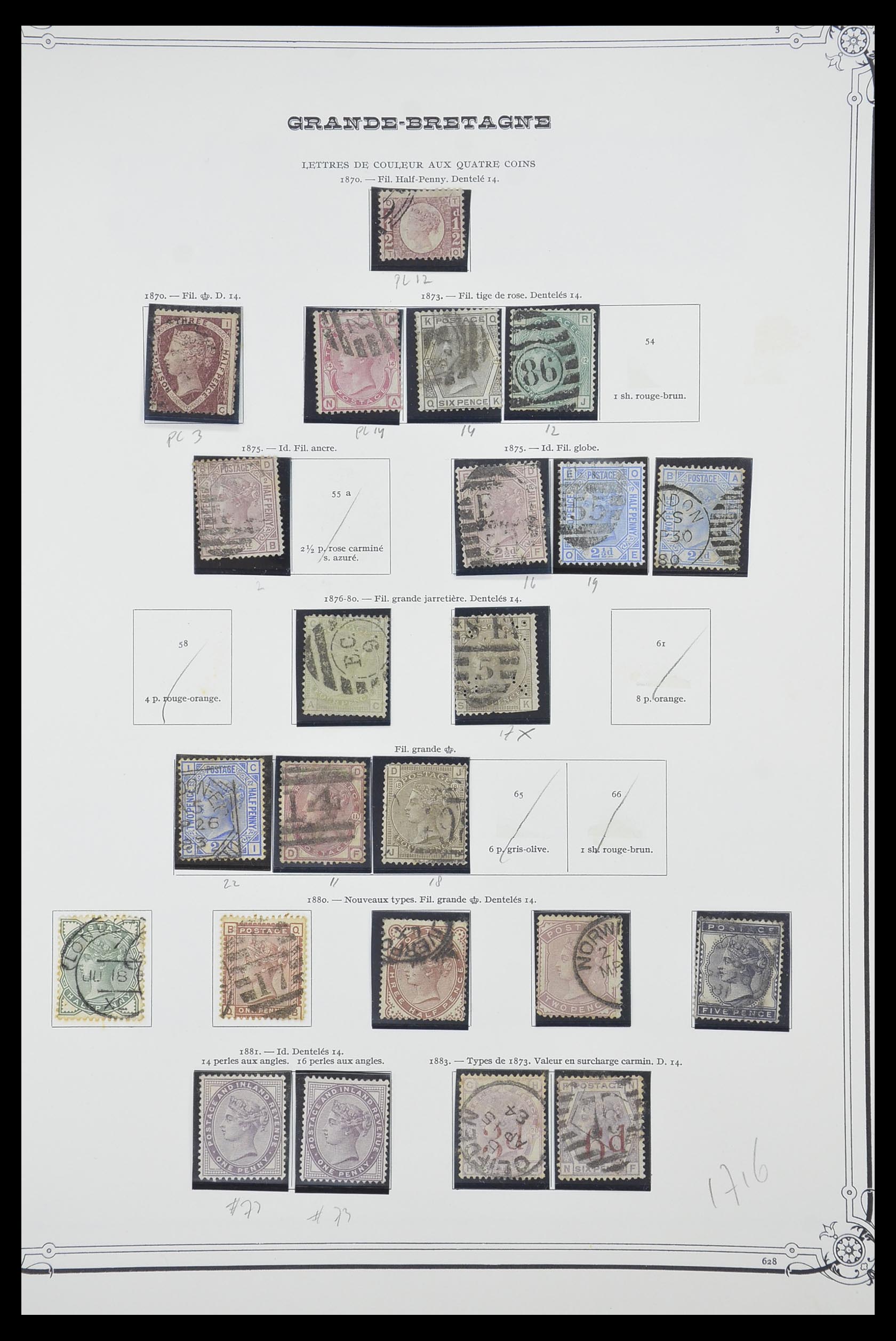 33690 009 - Postzegelverzameling 33690 Engeland 1840-1976.
