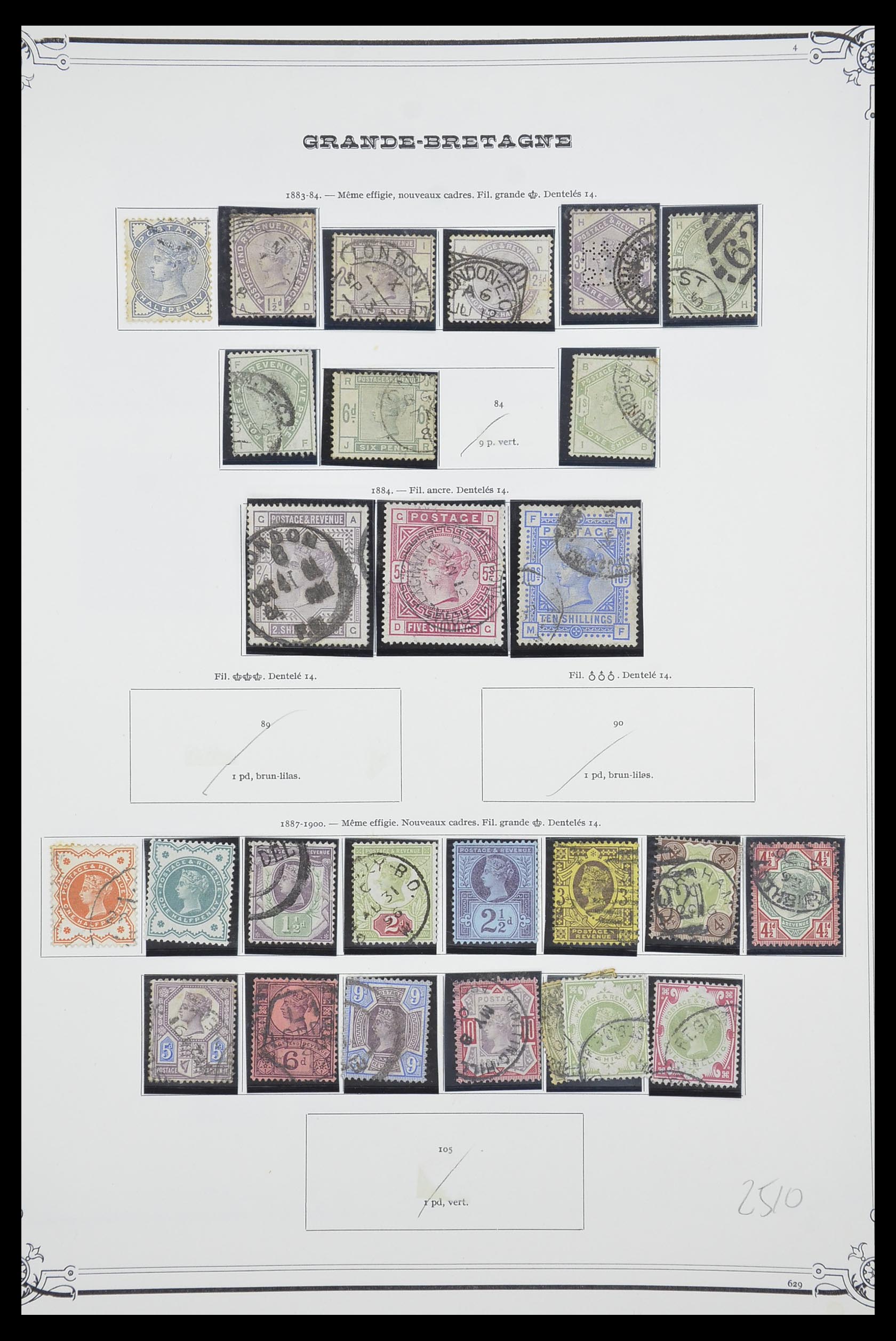 33690 010 - Postzegelverzameling 33690 Engeland 1840-1976.