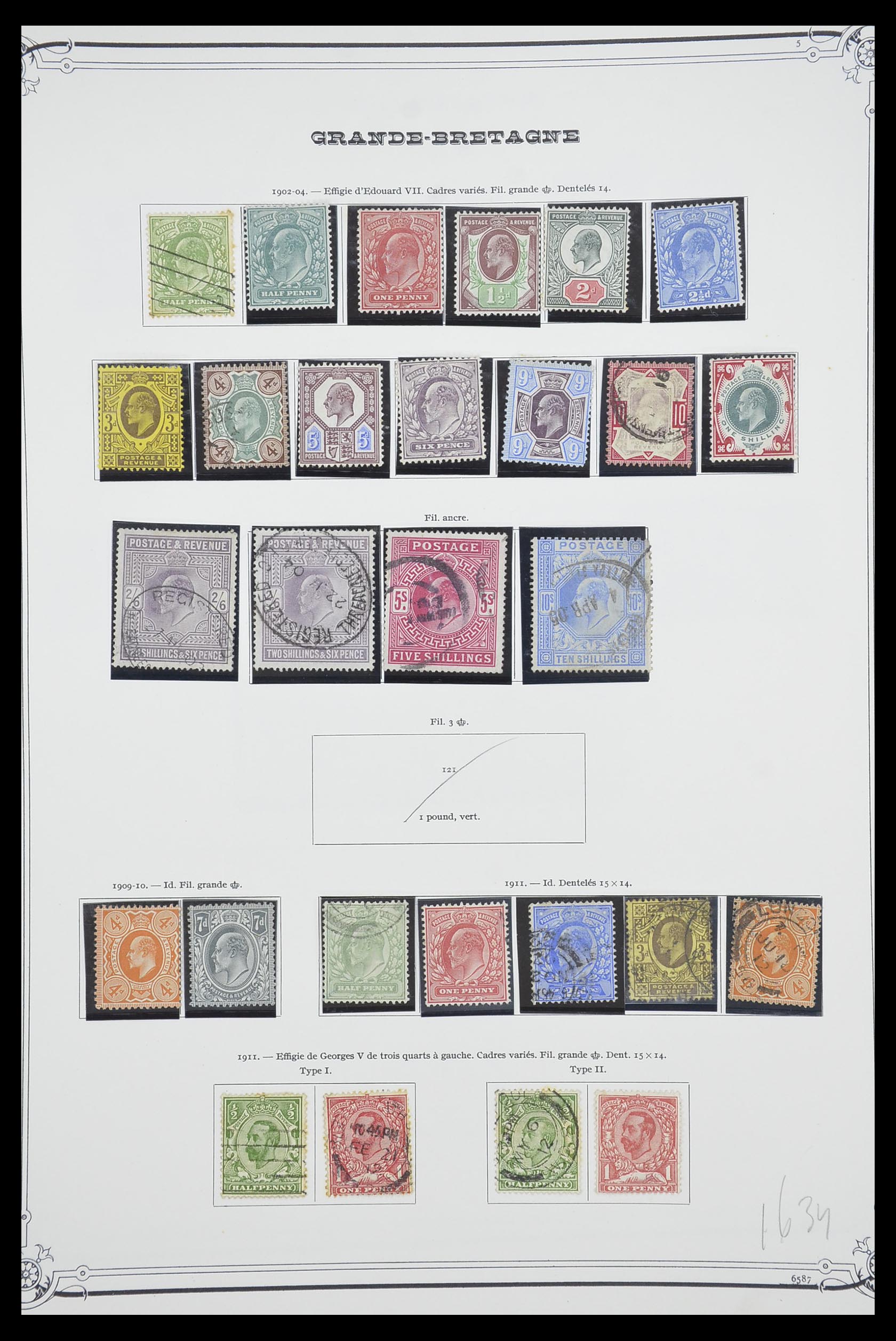 33690 011 - Postzegelverzameling 33690 Engeland 1840-1976.