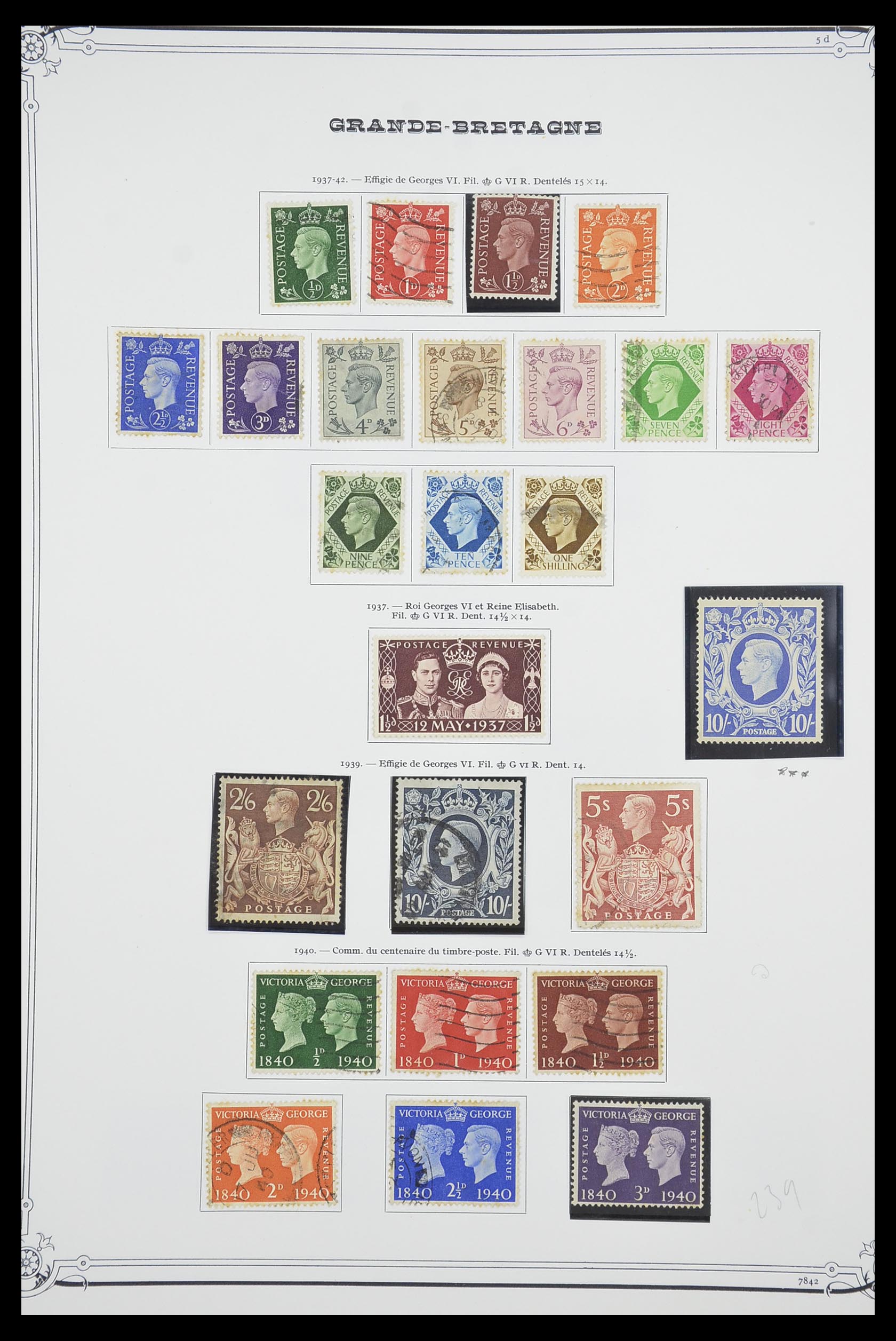 33690 015 - Postzegelverzameling 33690 Engeland 1840-1976.