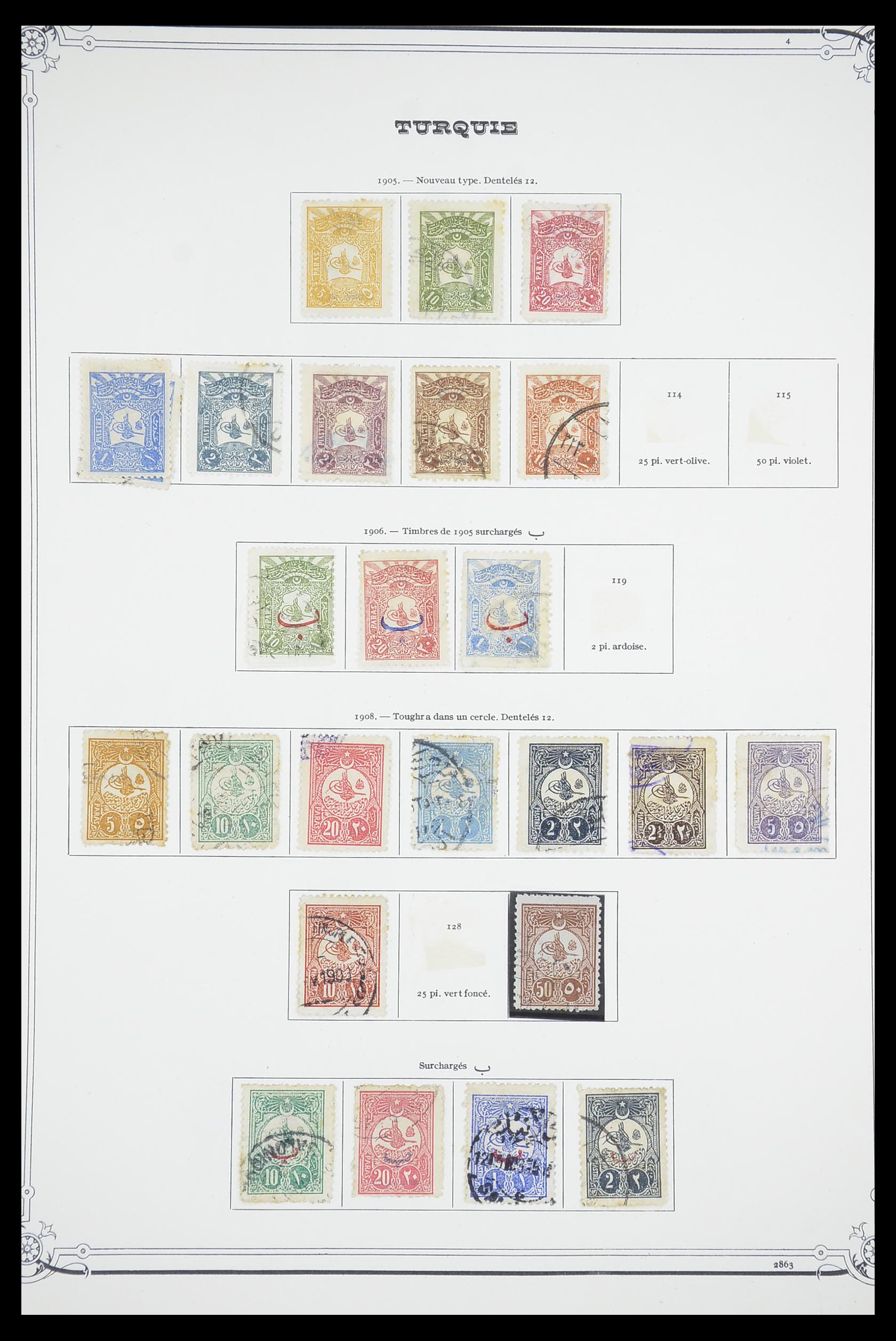 33691 004 - Postzegelverzameling 33691 Turkije 1865-1975.
