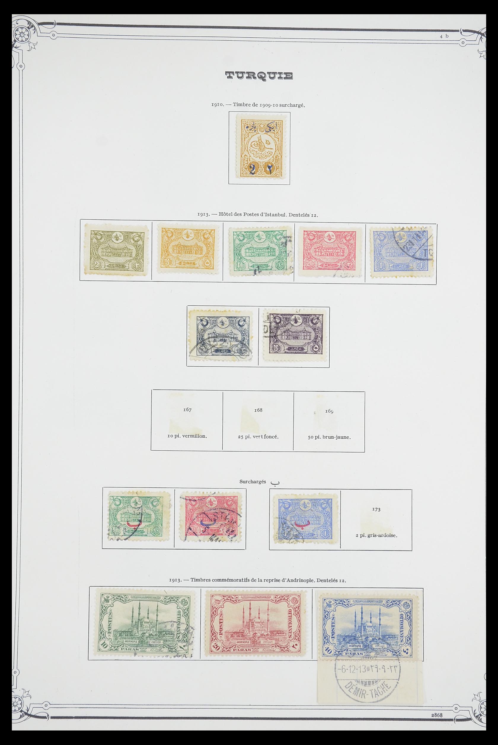 33691 006 - Postzegelverzameling 33691 Turkije 1865-1975.