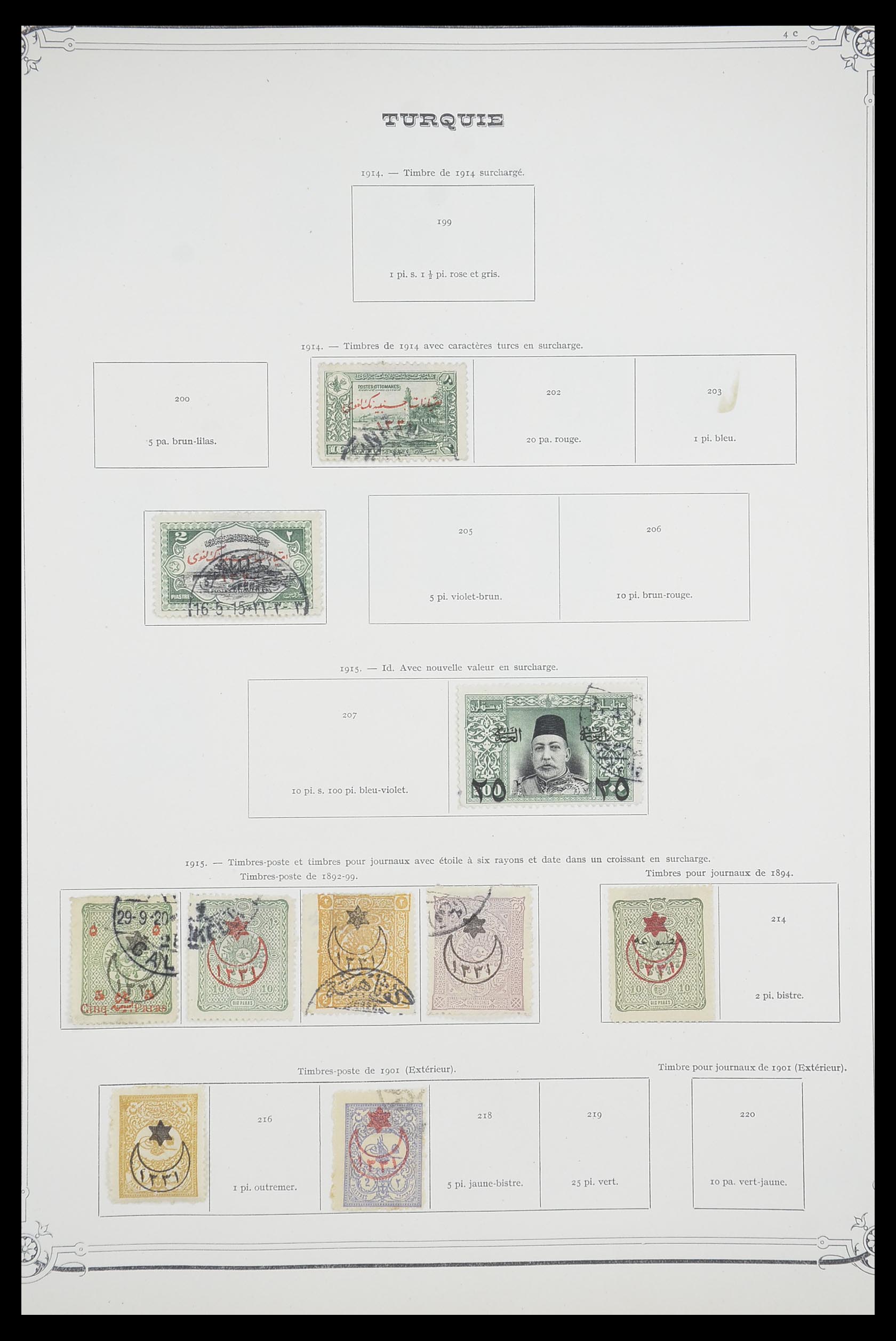 33691 008 - Postzegelverzameling 33691 Turkije 1865-1975.