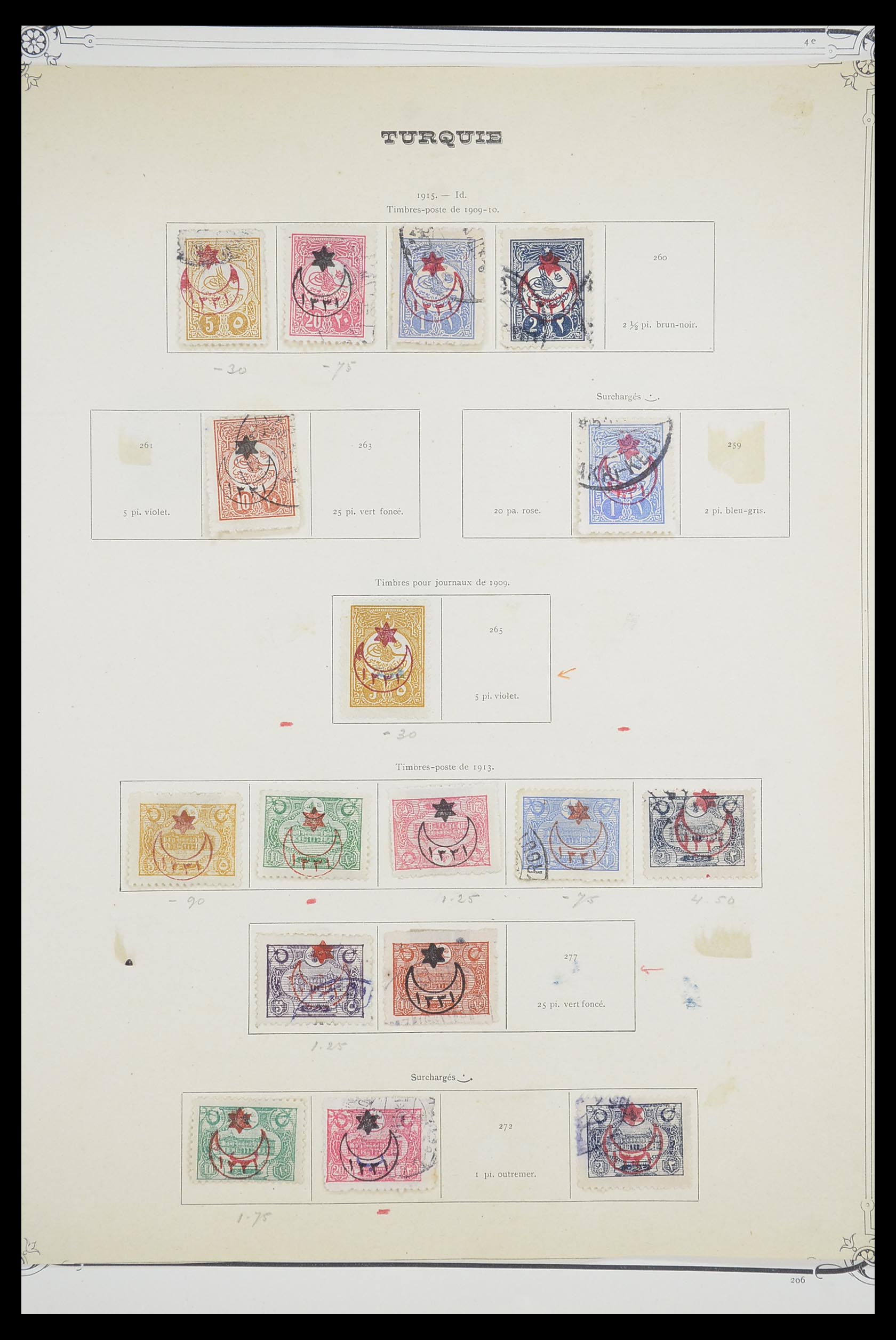 33691 011 - Postzegelverzameling 33691 Turkije 1865-1975.