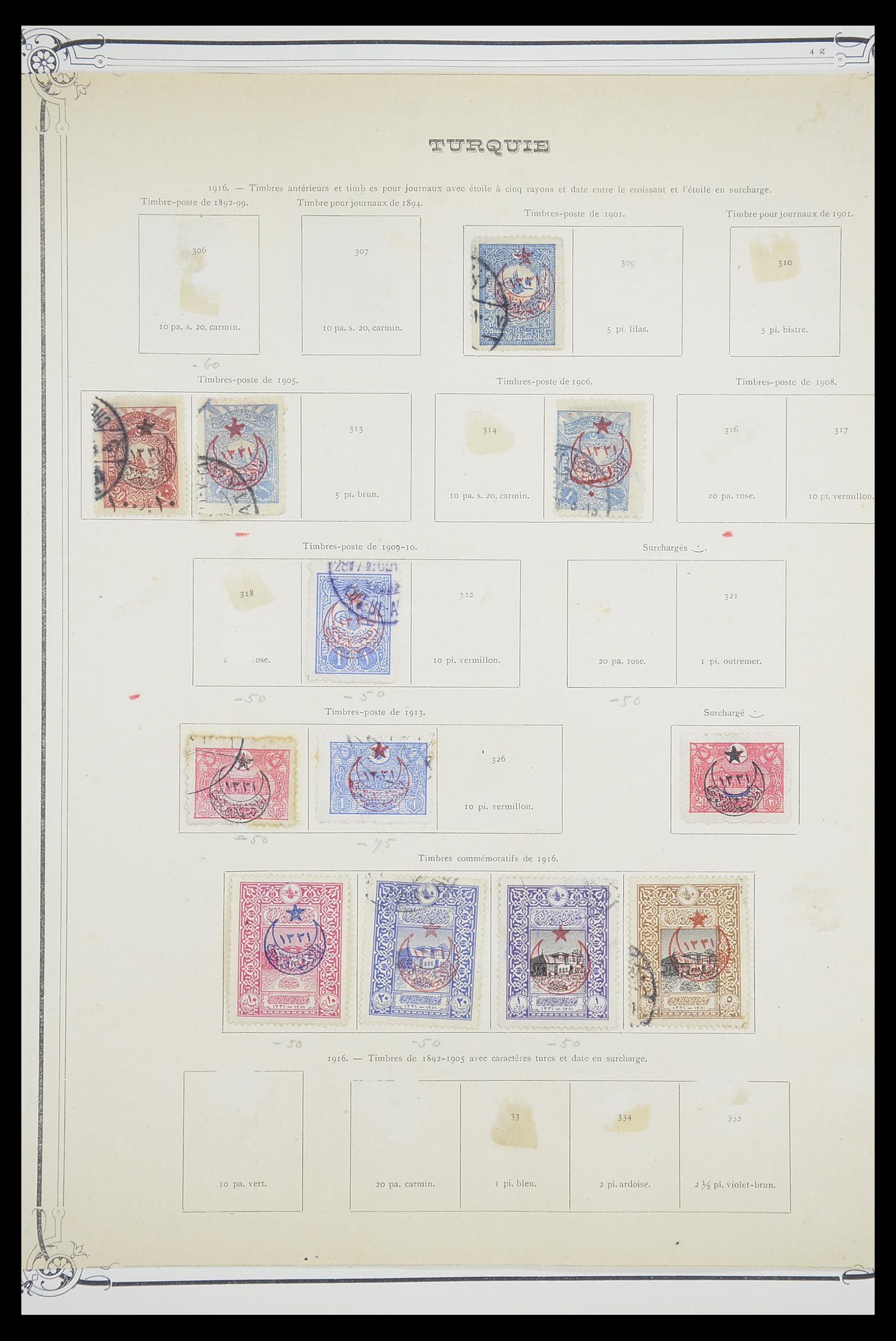 33691 015 - Postzegelverzameling 33691 Turkije 1865-1975.