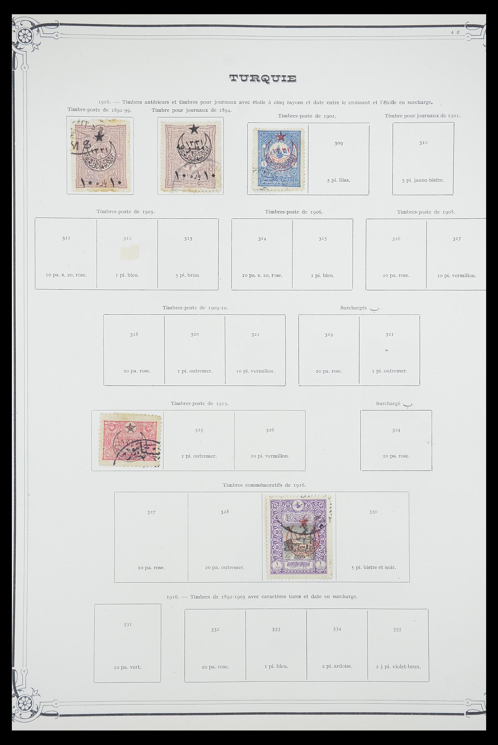 33691 016 - Postzegelverzameling 33691 Turkije 1865-1975.