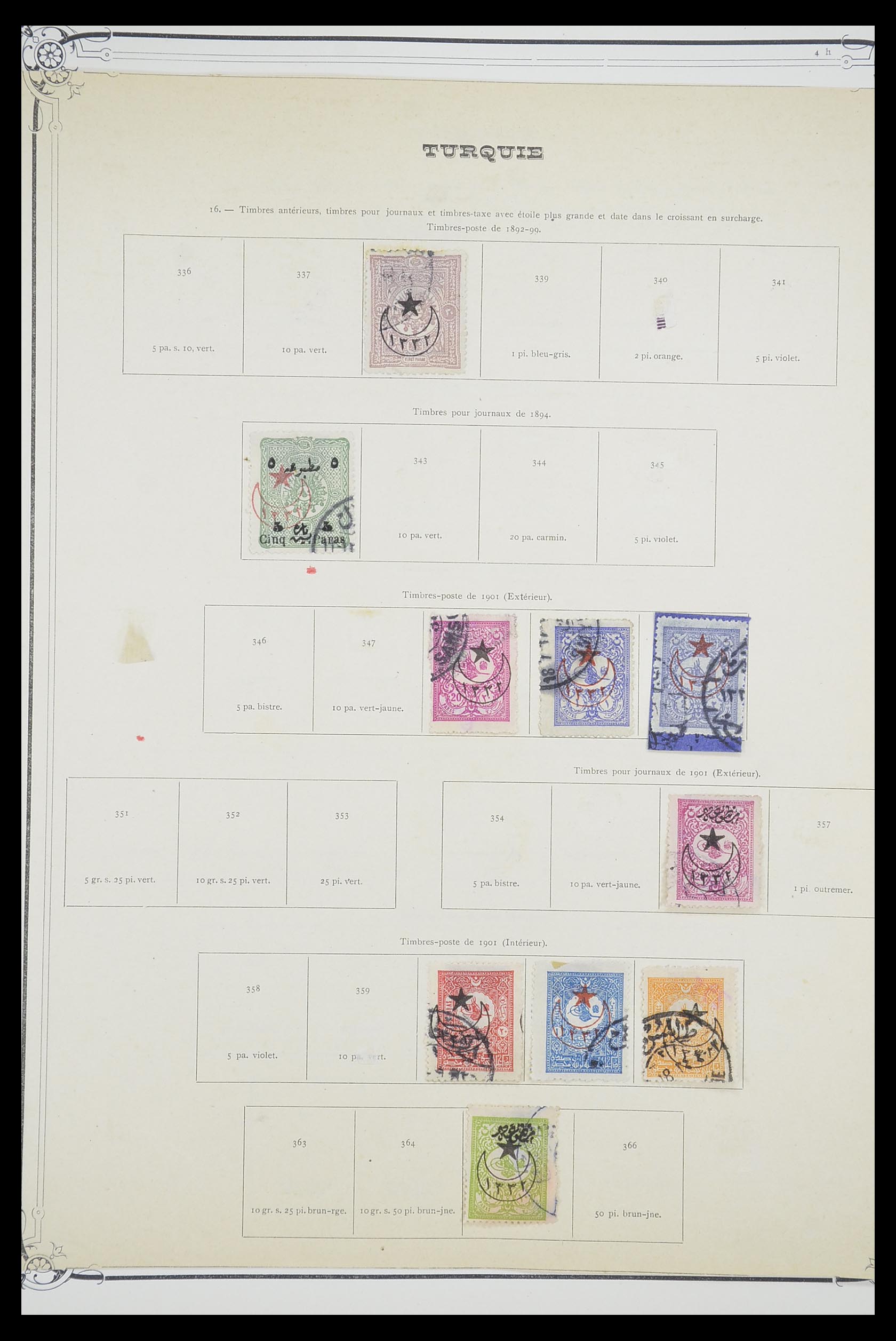 33691 017 - Postzegelverzameling 33691 Turkije 1865-1975.