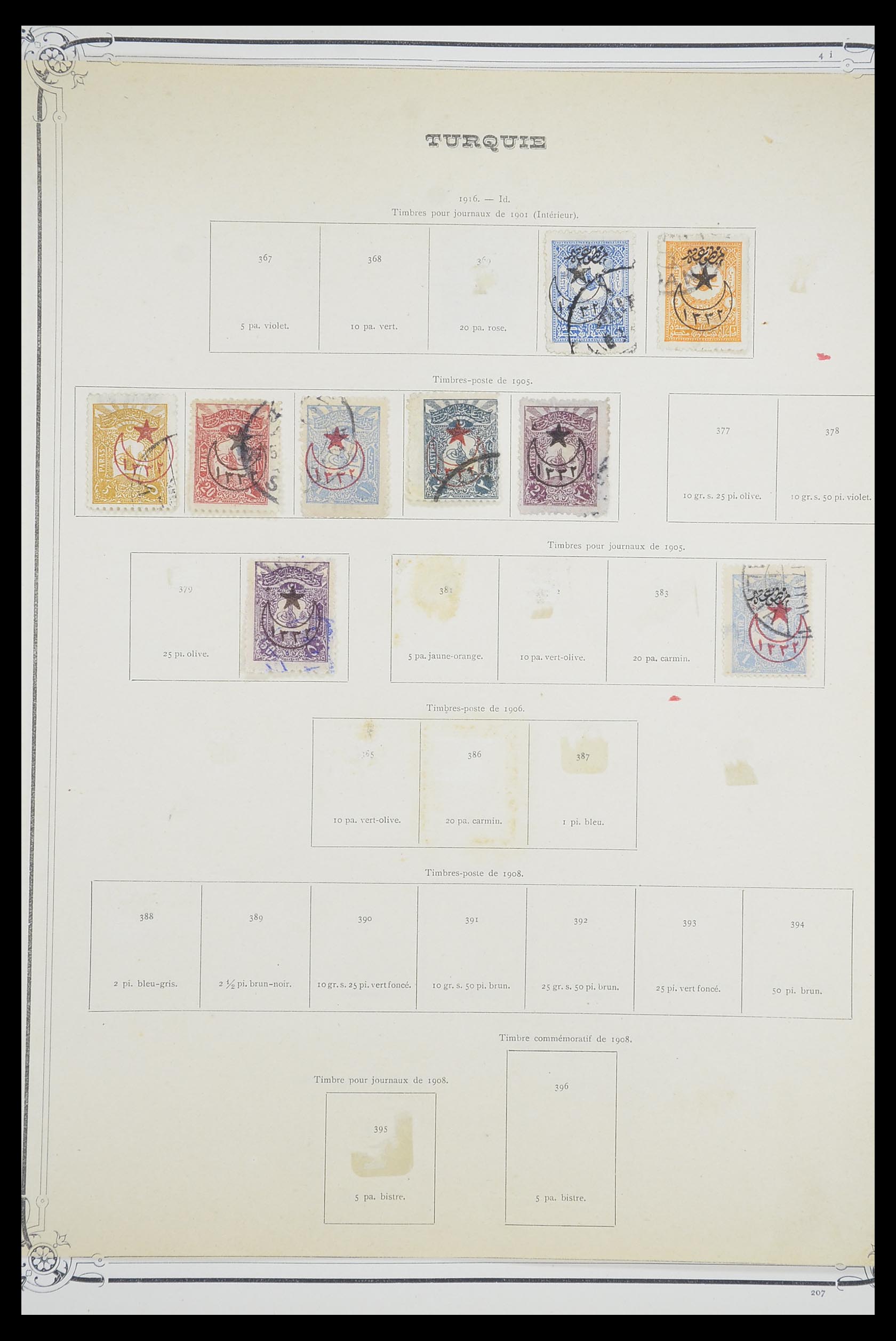 33691 019 - Postzegelverzameling 33691 Turkije 1865-1975.