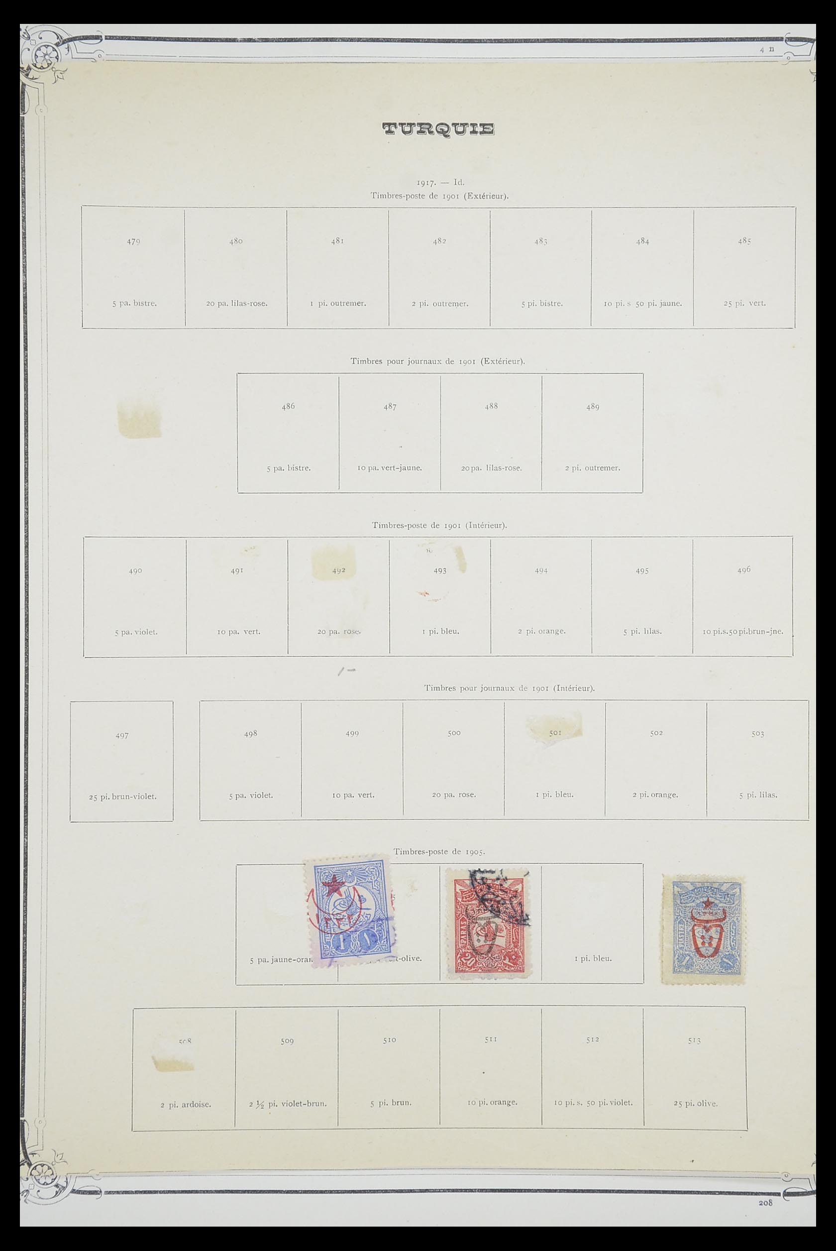 33691 024 - Postzegelverzameling 33691 Turkije 1865-1975.