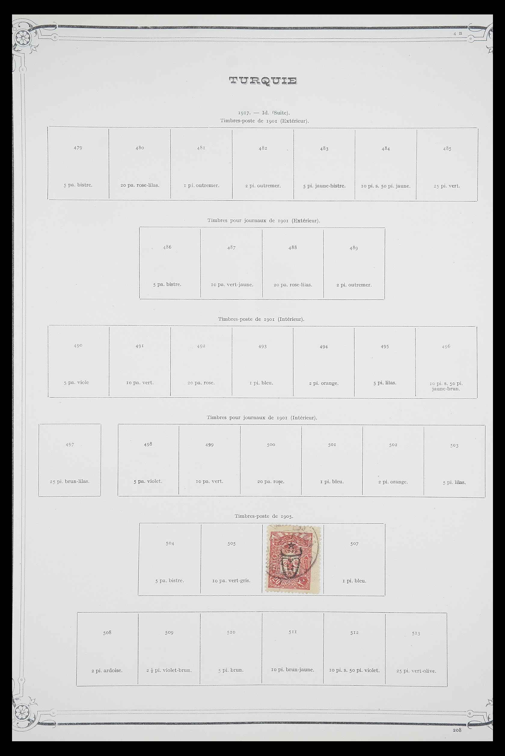 33691 025 - Postzegelverzameling 33691 Turkije 1865-1975.